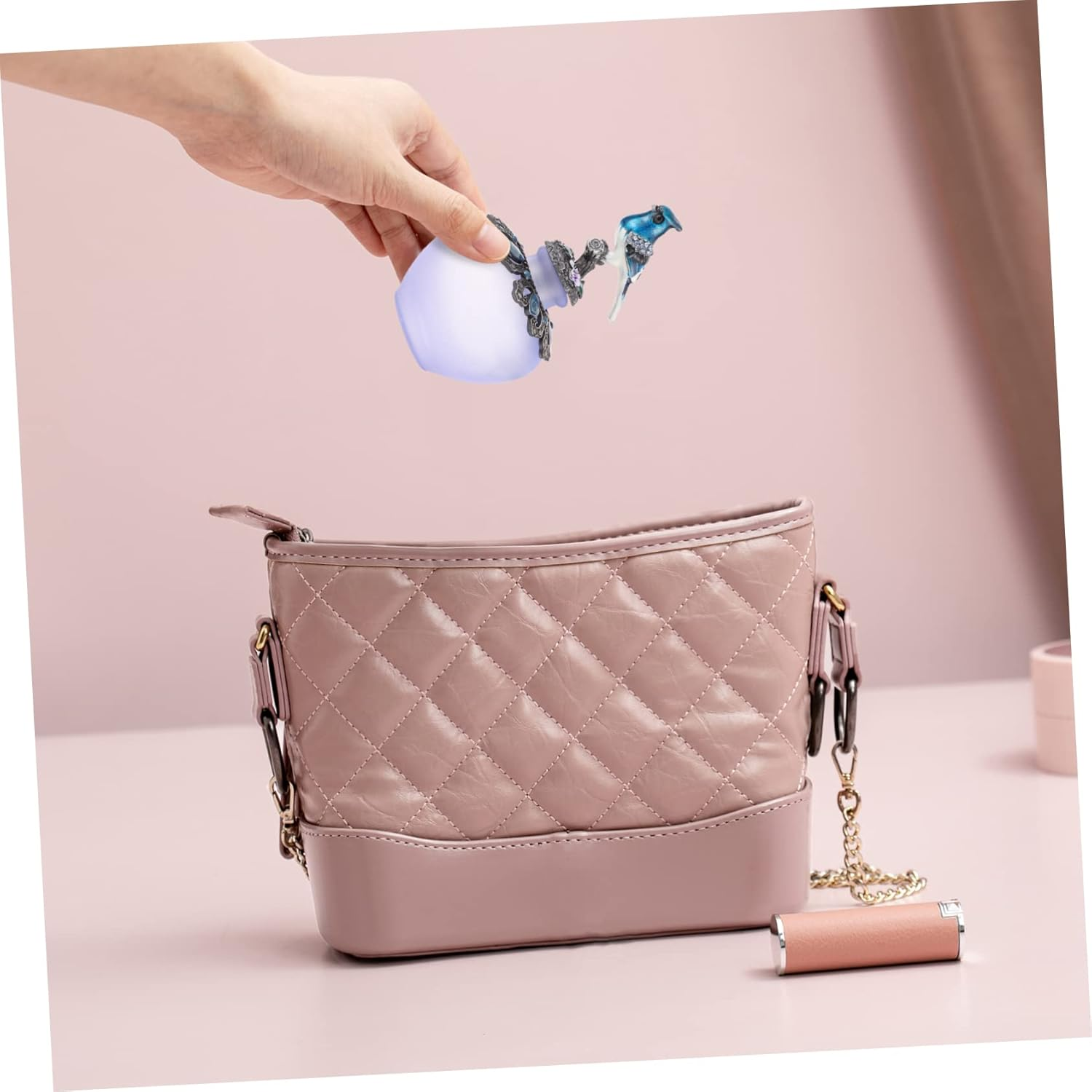 LIFKOME Glass Perfumes Bottle 40Ml Travel Sub Bottle Leak-Proof Portable Refillable Spray Container for Carrying Samples Use image number 1