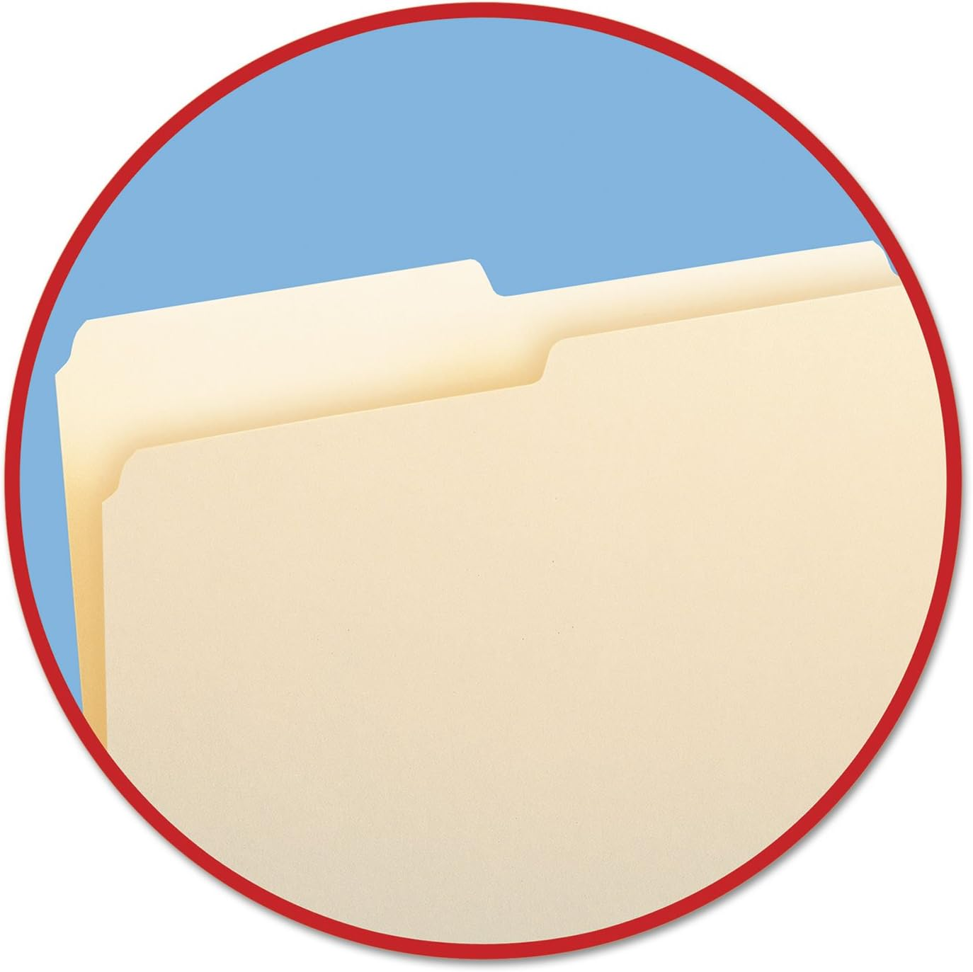 Smead File Folder, 1/2-Cut Tab, Assorted Positions, Letter Size, Manila, 100 per Box (10320) image number 4