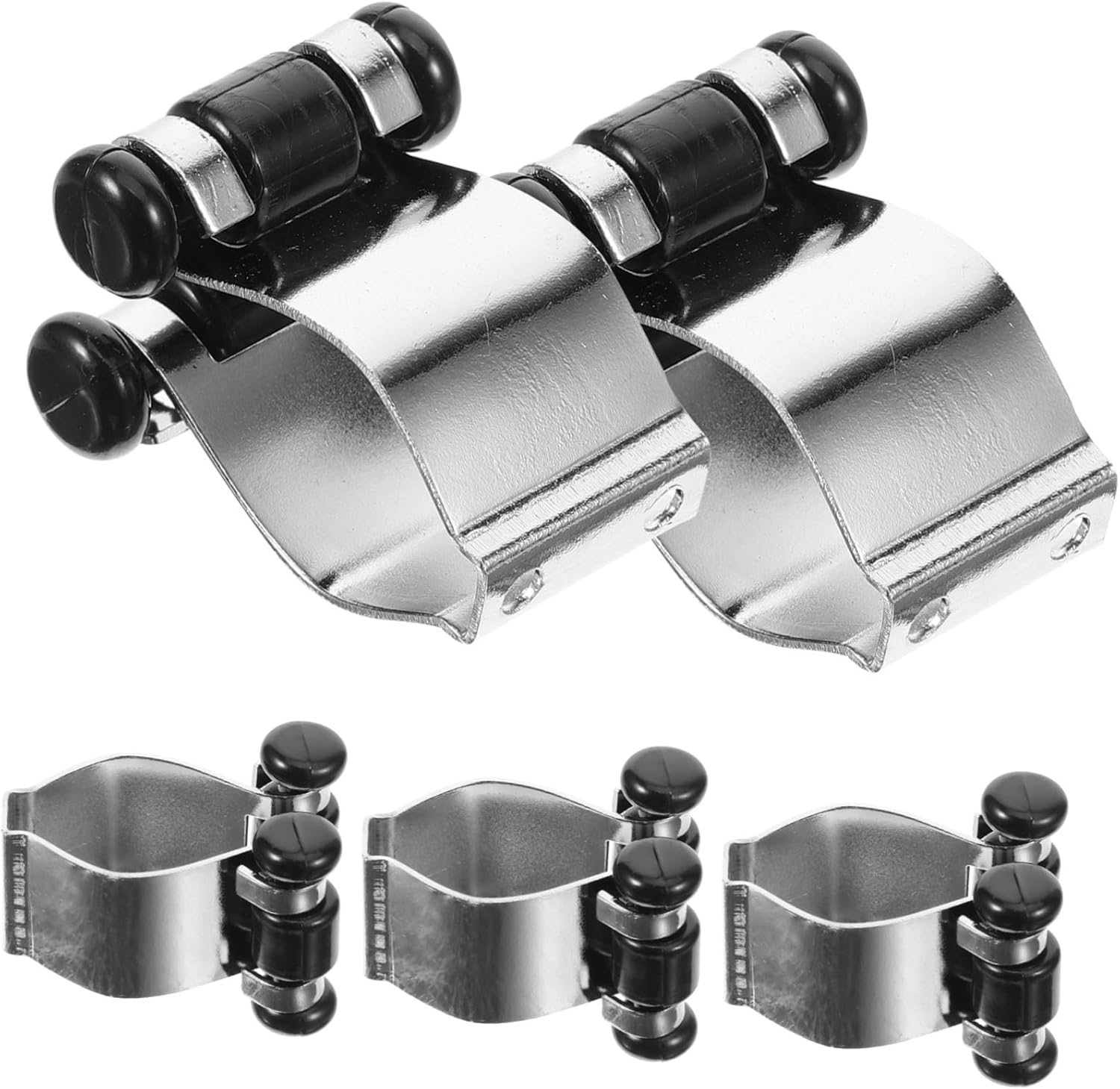 COOLHIYA 5Pcs Pool Cue Clip Wall Cue Rack Rod Holder Wall Pole Clamp Pool Cue Holder Pool Cue Rack Fishing Rod Pod Cue Stick Holder Fishing Rod Rack Fishing Rod Clamp Pole Holding Rack image number 1