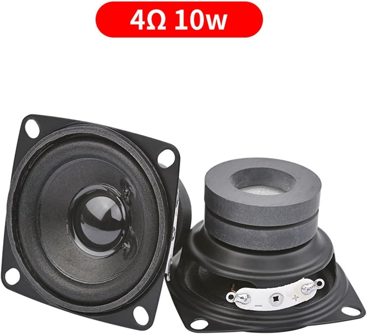 TGMGADANTV 2Inch Portable Speakers Full Range Speaker Driver 4Ohm 8Ohm 10W Loudspeakers Audio Column for Home Sound Theater DIY 2Pcs Bookshelf Speaker(4Ohm) - 4Ohm image number 3
