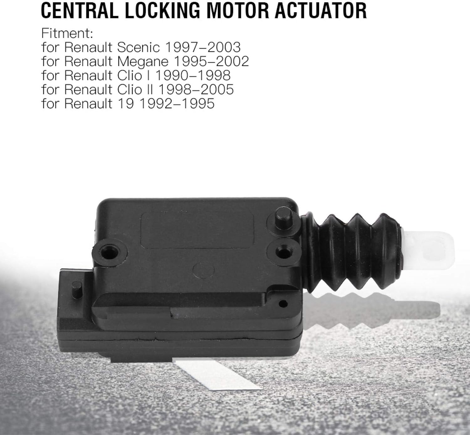 Fydun Universal Lock Actuator Motor 2 Wire 12V-Pa66Gf30 - Auto Locking System 2 Pin Central Locking Motor Door Lock Actuator for Renault Megane Scenic Clio 7702127213 Premuim Megane 1 43 Cerra image number 1