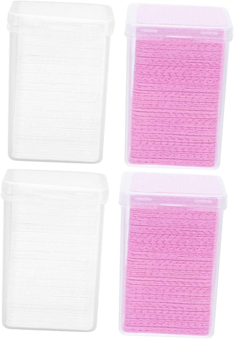 Minkissy 800Pcs Salon Glue Bottle Cleaning Wipes Makeup Lash Extension Remover Pads image number 2