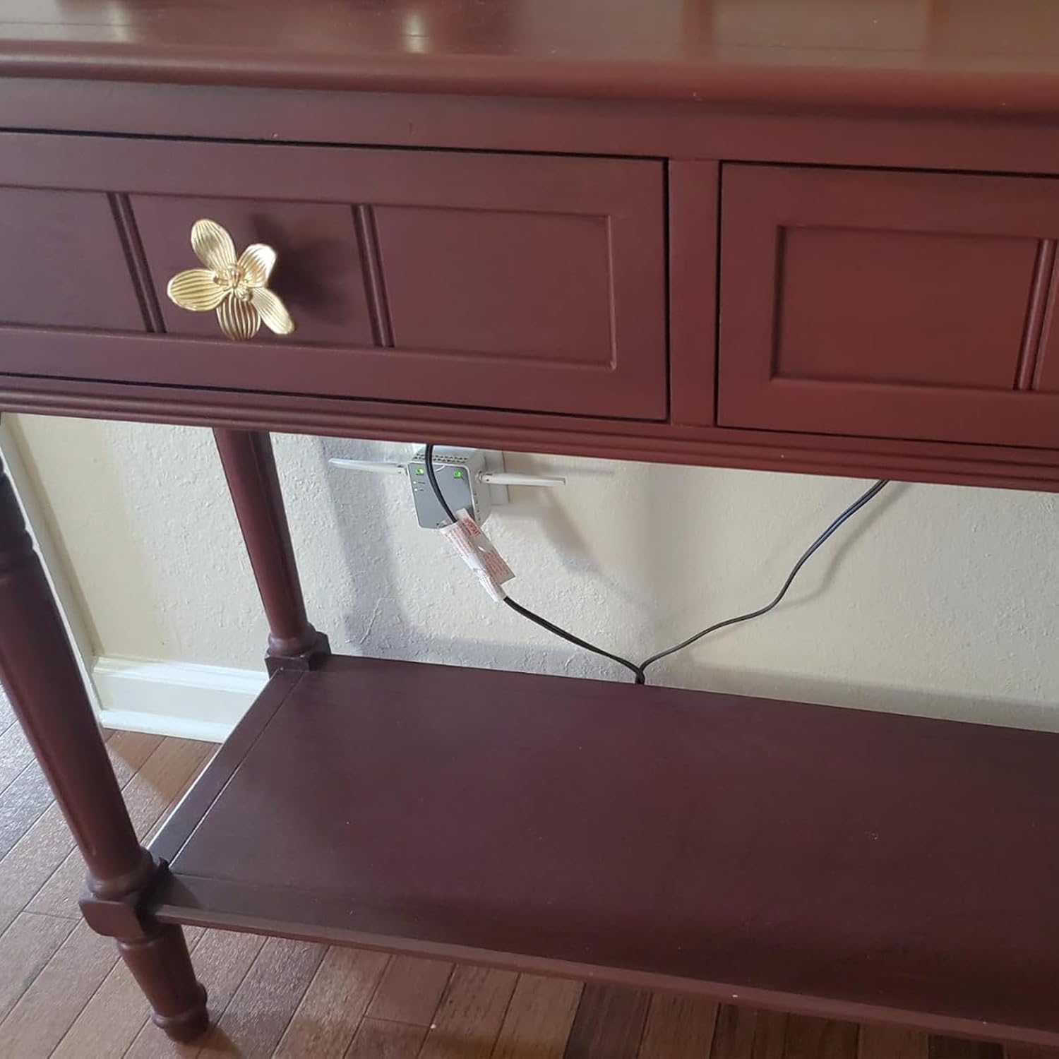 Gold Flower Drawer Knobs Creative Petal Kitchen Cabinet Knobs Dresser Knobs Furniture Cupboard Drawer Pulls Handles for Wardrobe Door Pulls 4Pcs (Flower, 4Pcs) image number 5