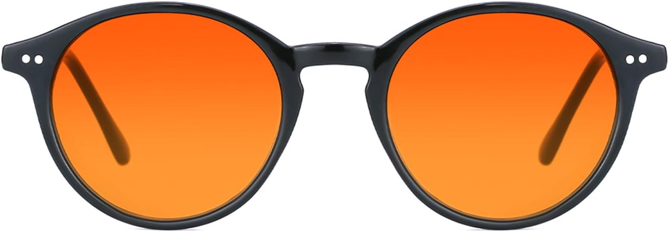 TIJN Blue Light Glasses for Women round Frame Computer Glasses Pink Lens Gradient Glasses