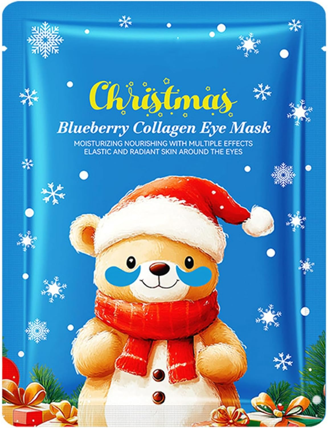 Yruioon 10-Pack Gel Eye Mask Set for Sensitive Skin | Moisturizing under Eye Patches, Cooling Care 24K Gold One Size