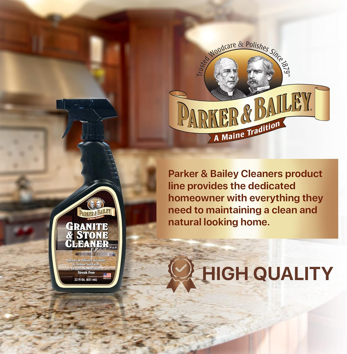 Parker Bailey Cleaning Product Granite & Stone Cleaner 24 Oz., 144001, 24 Oz image number 4
