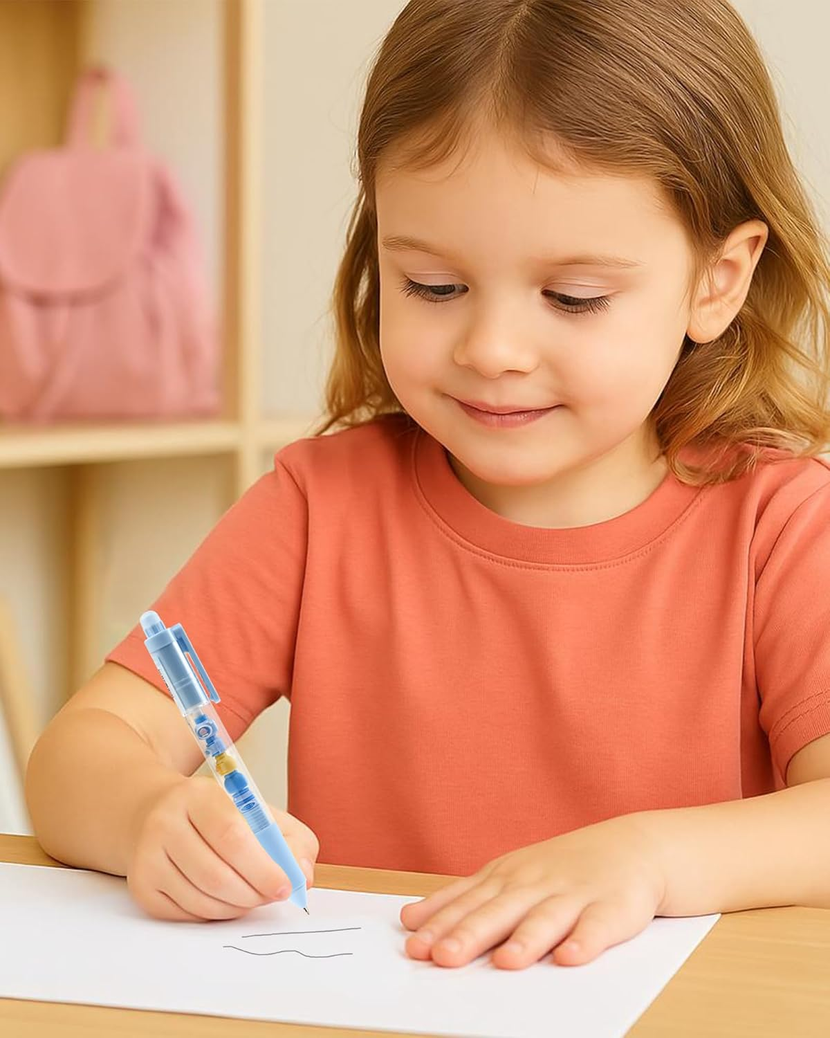 6 Pack Cute Cartoon Gel Pens, 0.5Mm Fine Point Quick Dry Black Ink Smooth Writing Pens, Retractable Ballpoint for Journaling Planner(Funny Animals Fruits Snacks DIY Designs)