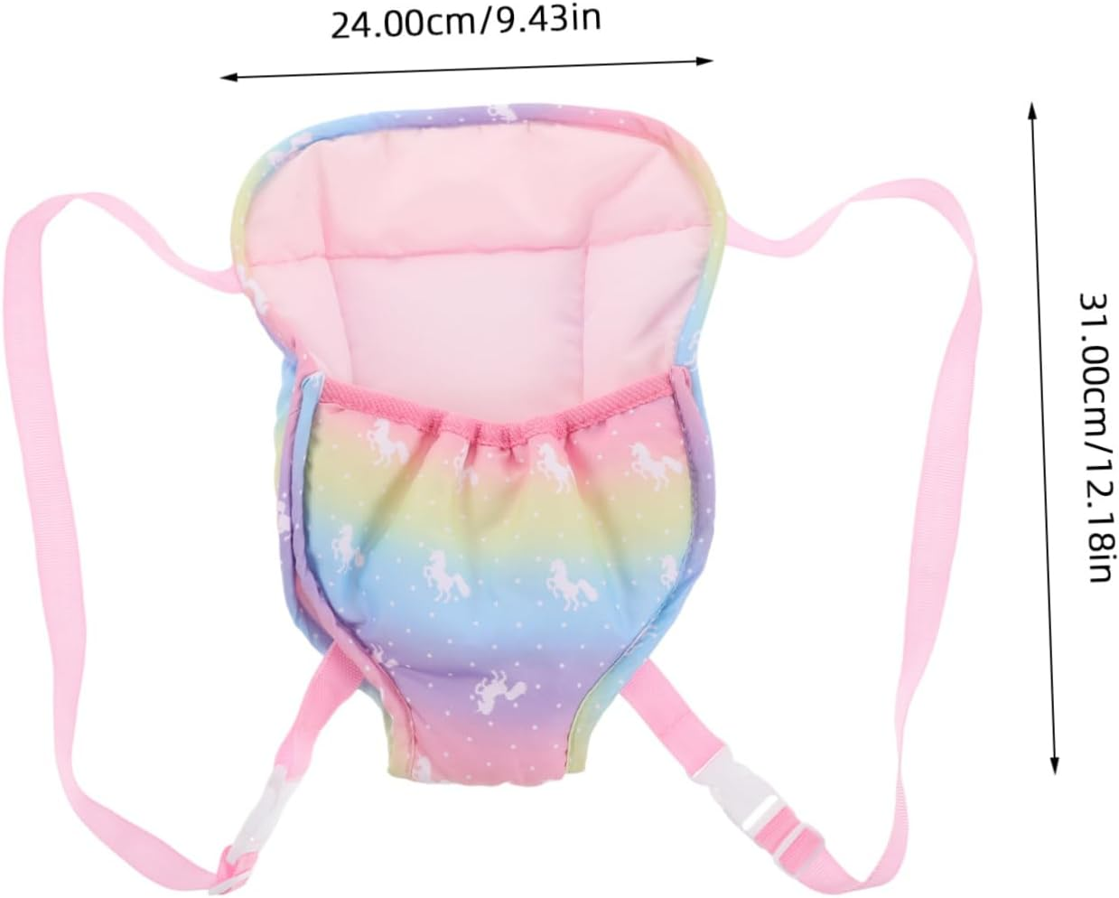 Ifundom Baby Doll Carrier Accessories Adjustable Straps Toddler Play Soft Plush Toy Baby Carrier Backpack for Kids image number 5