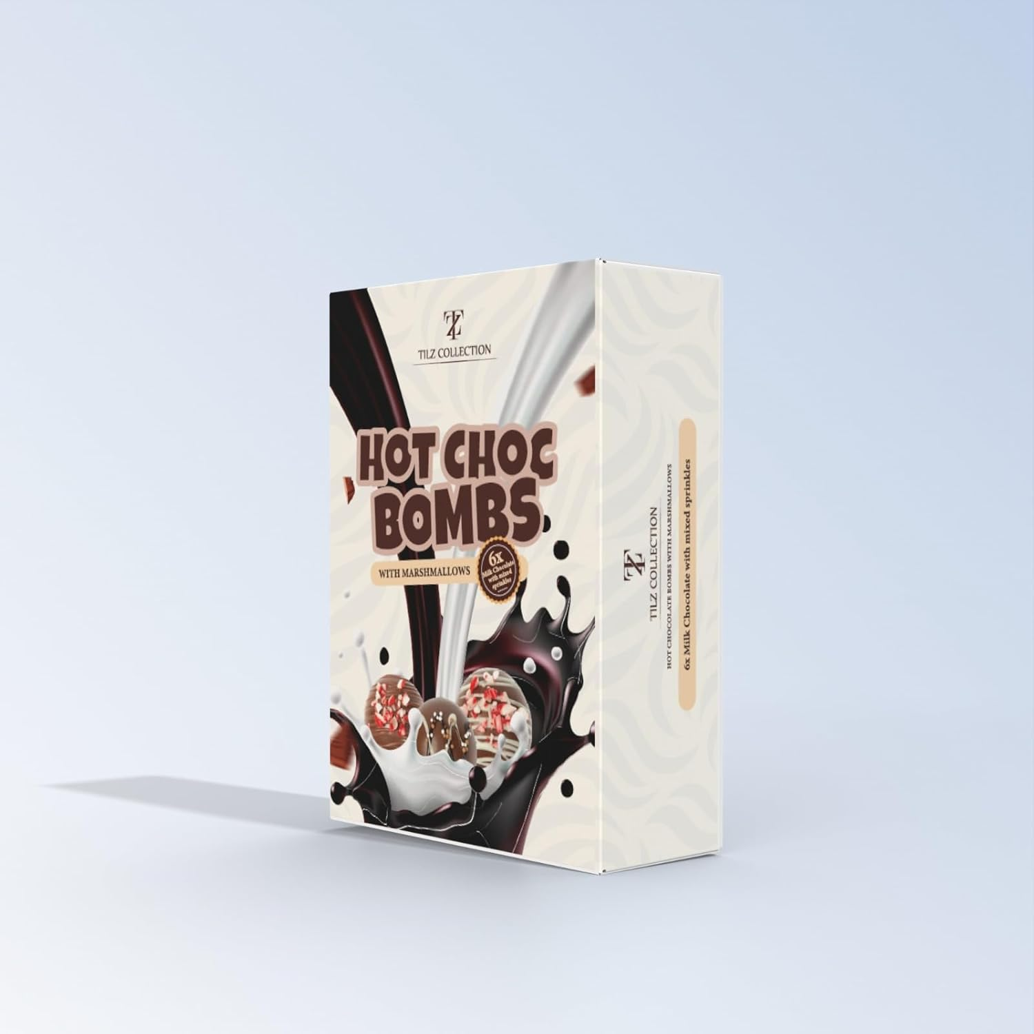 Hot Chocolate Bombs - 6 Cocoa Bombs with Mini Marshmallows and Toppings | Gourmet Hot Chocolate Gift Sets for Kids, Women, Men (Bolas De Chocolate) image number 2