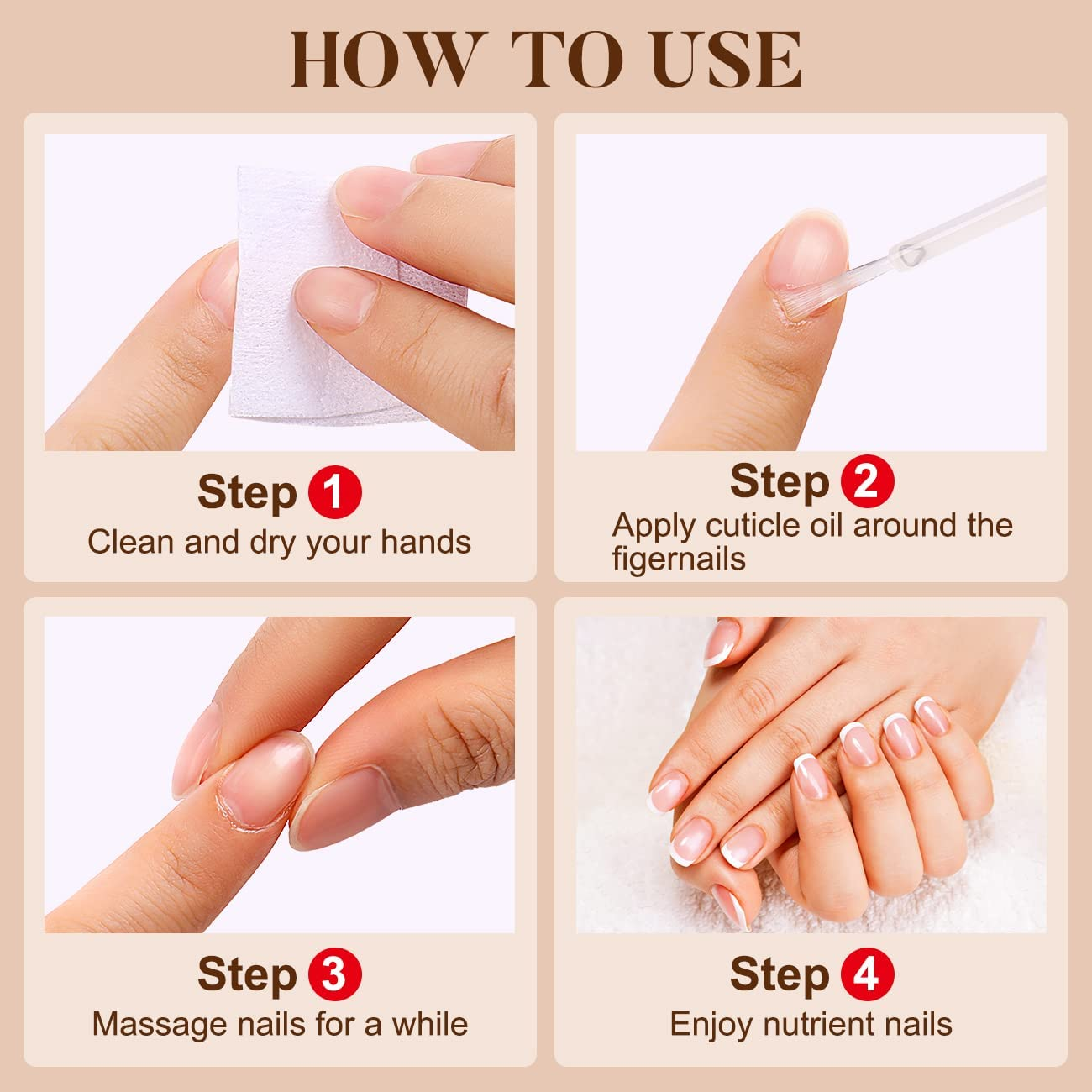 AIMEILI Nail Cuticle Oil 15 Ml, Nail Care Oil for Fingernails Care for Nails and Cuticles Skin Nail Oil Cuticle Oil image number 2