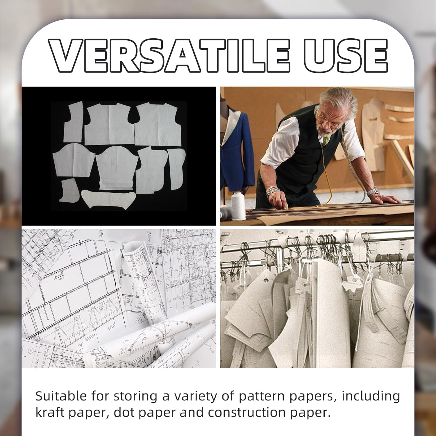 Sewing Pattern Hooks, 20 Pcs Pattern Making Hooks with T Bar and Nylon Cord Hardened Steel Sewing Making Hanger for Securing and Hanging Patterns image number 6