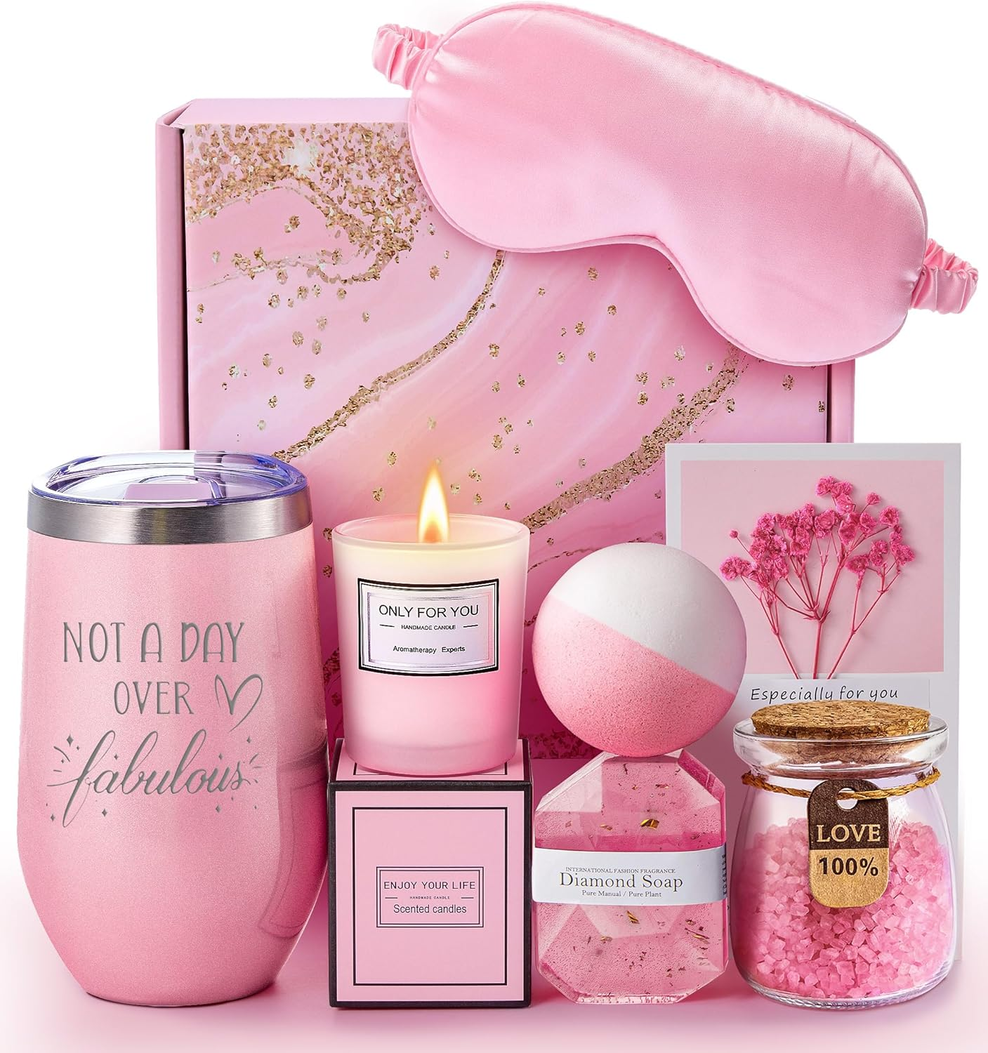 Birthday Gifts for Women, Unique Spa Gift Basket Set for Mothers Day, Valentines Day - Christmas Gifts for Women, Mom, Friends Female, Sister, Her, Girlfriend, Wife, Teacher, Nurse image number 4