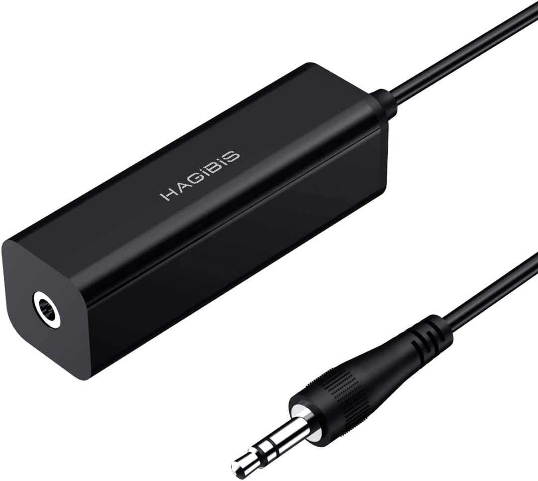 Hagibis Ground Loop Noise Isolator for Car Audio/Home Stereo System with 3.5Mm Audio Interface image number 3