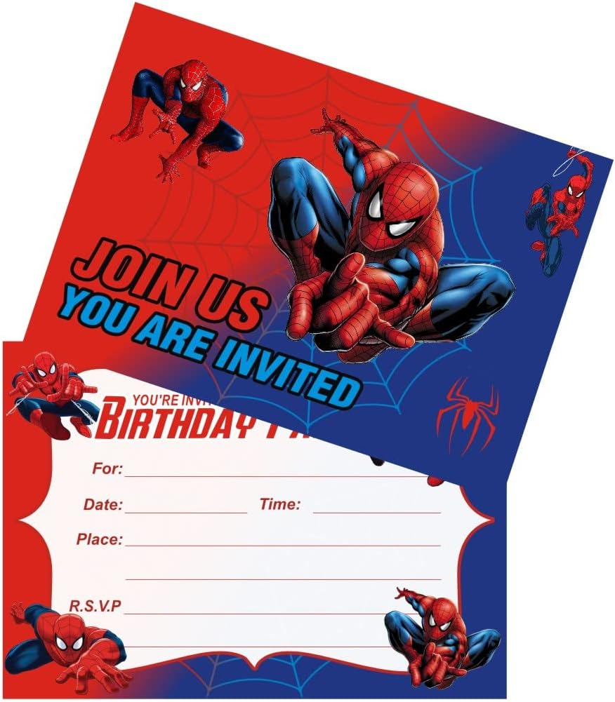 24Pcs Childrens Birthday Party Invitations Birthday Party Supplies Decoration (24Pcs) (1) image number 3