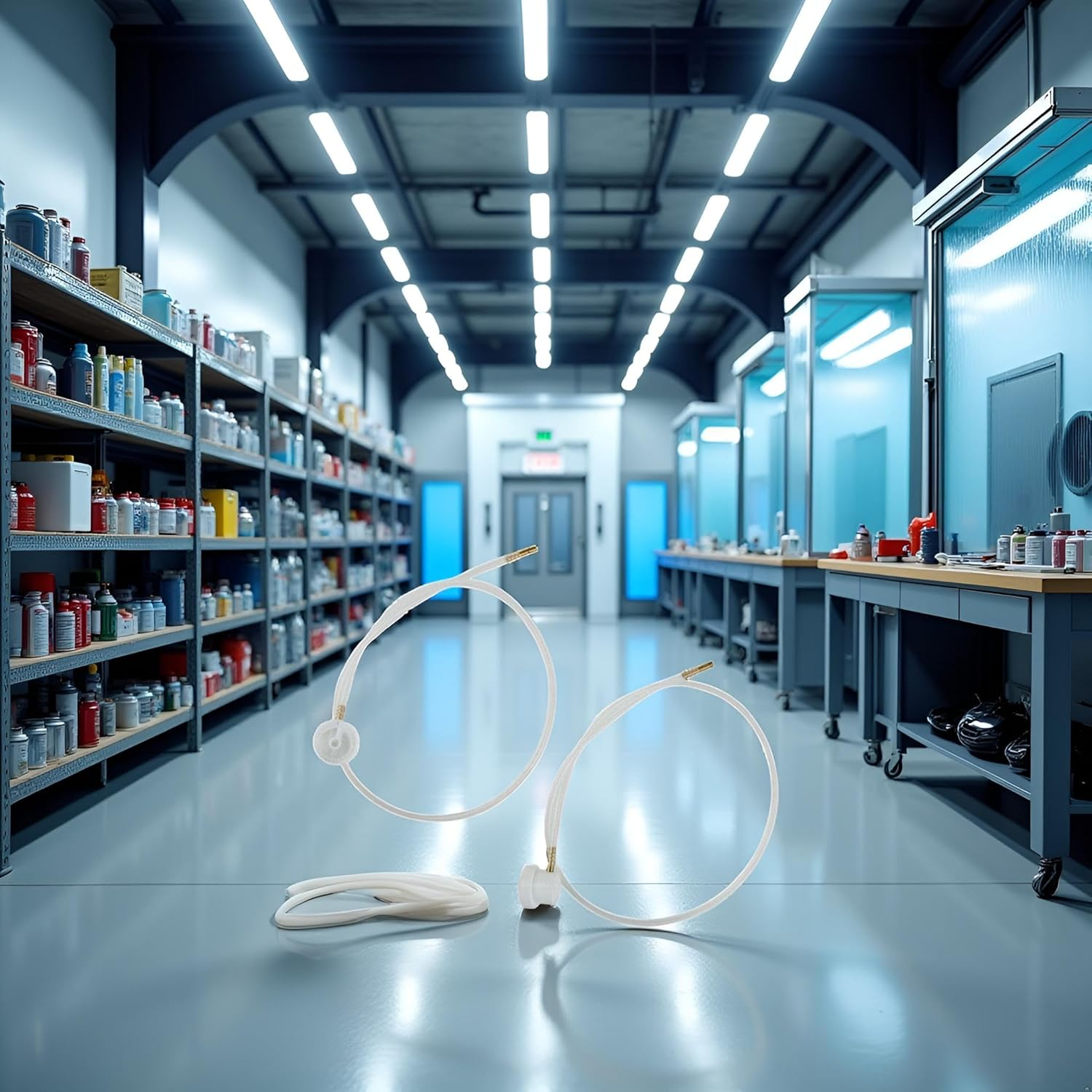 2 Pcs 2Xaerosol Nozzle W/ 19.69In. 360 Degrees Extension Hose for Male Stem Spray Cans Fluid Auto Car Nozzle Film 4.5Mm Extension Paint Tools and Equipment image number 6