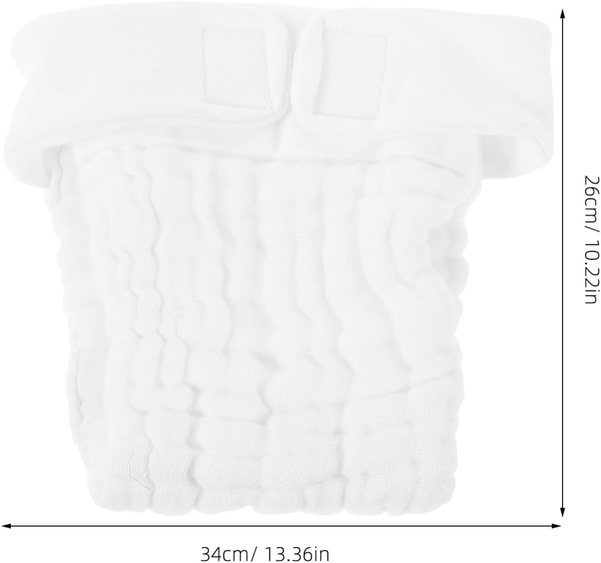 3Pcs Newborn Cotton Diapers Organic Diaper Pants Washable Cloth for Boys Girls Nappy image number 2