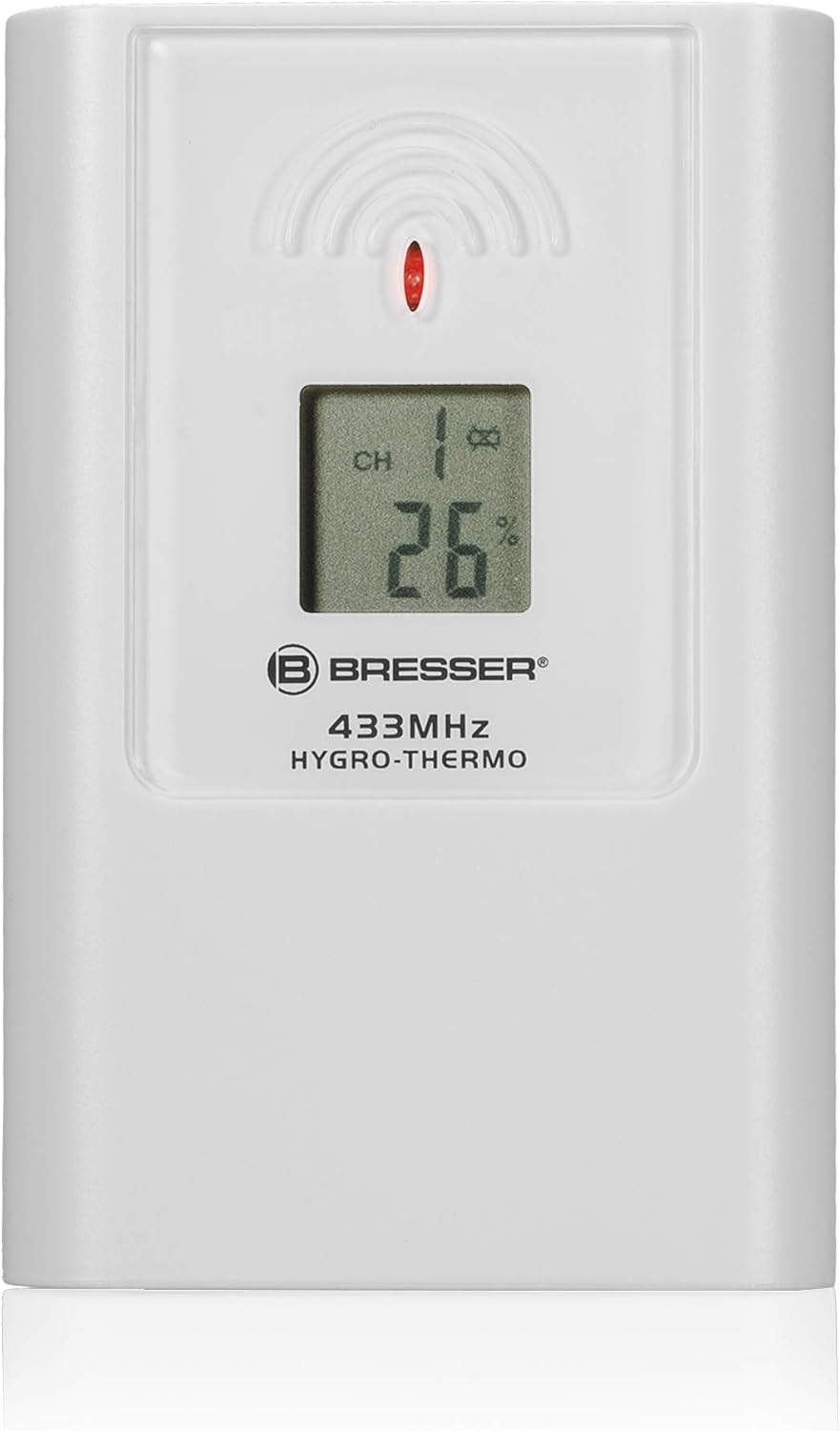 Bresser Weather Station Wall Clock Temeotrend JC 22X22Cm with Outdoor Sensor, Black image number 3