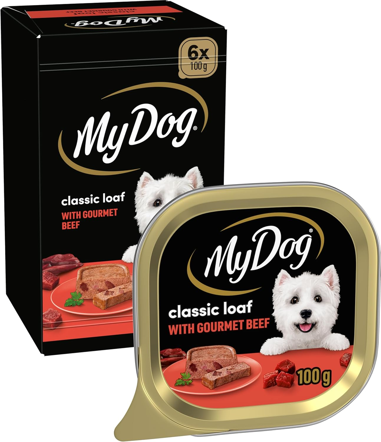 My Dog Adult Wet Dog Food Gourmet Beef 100G Tray, 36 Pack image number 3