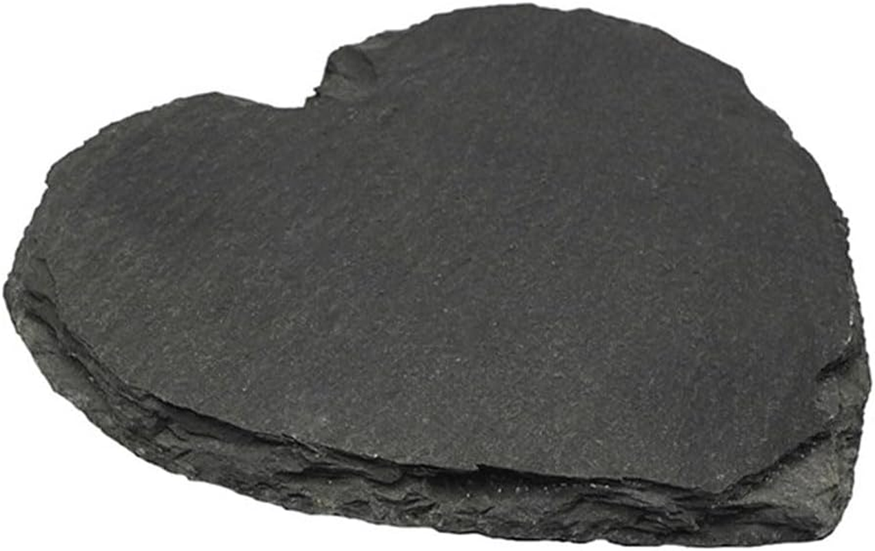 Animal Gravestone, Slate Memorial Stone, Gravestone Dog Cat, Memorial Plaque Gravestone, Animal Memorial Stone in Heart Shape, Diameter 20 Cm (Does Not Support Custom Patterns) image number 3