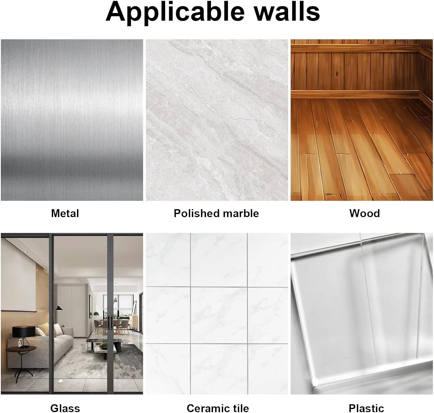 XICEN Vinyl Record Shelf Wall Mount, 12 PCS Clear Acrylic Album Record Holder Display, Kids Bookshelf, Floating Wall Shelves for Bathroom, Bedroom, Living Room, Kitchen - Clear image number 2