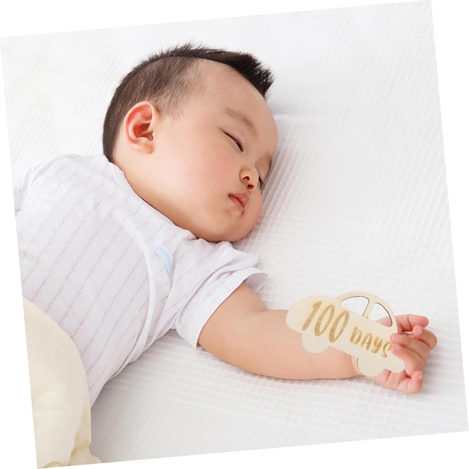 ARTSEWPLY Days Milestone Wooden Marker Cards Newborn Growth Photo Props for Celebrating Milestones for Capturing First Moments image number 2