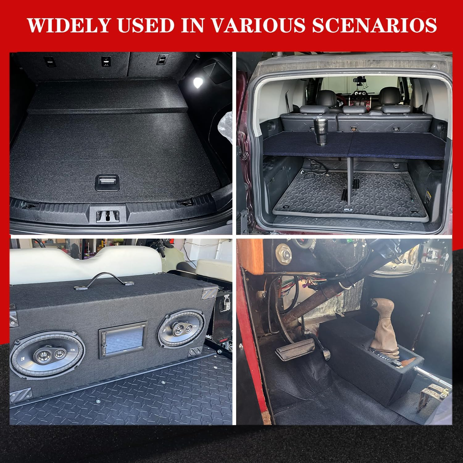 1Mx2M High Grade - Underfelt Carpet for RV, Boat, Truck, Door Liner, Desk,Underfelt Carpet for Speaker ﻿ (Dark Grey, 39 X 78Inch)