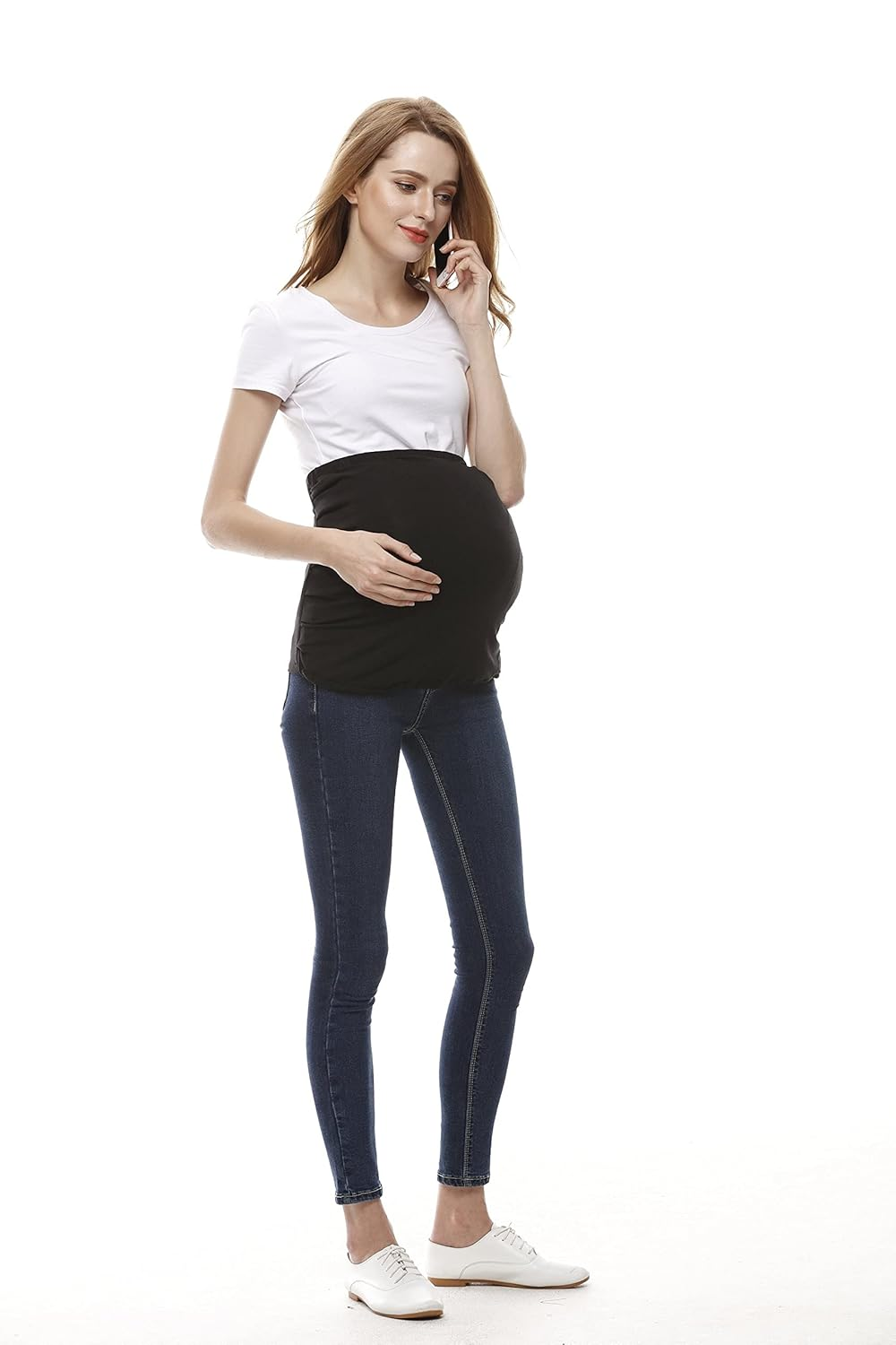 Radia Smart 5G Anti-Radiation & EMF Protection Pregnancy Belly Band, Radiation Shield Maternity, Pregnancy, Black - Black image number 5