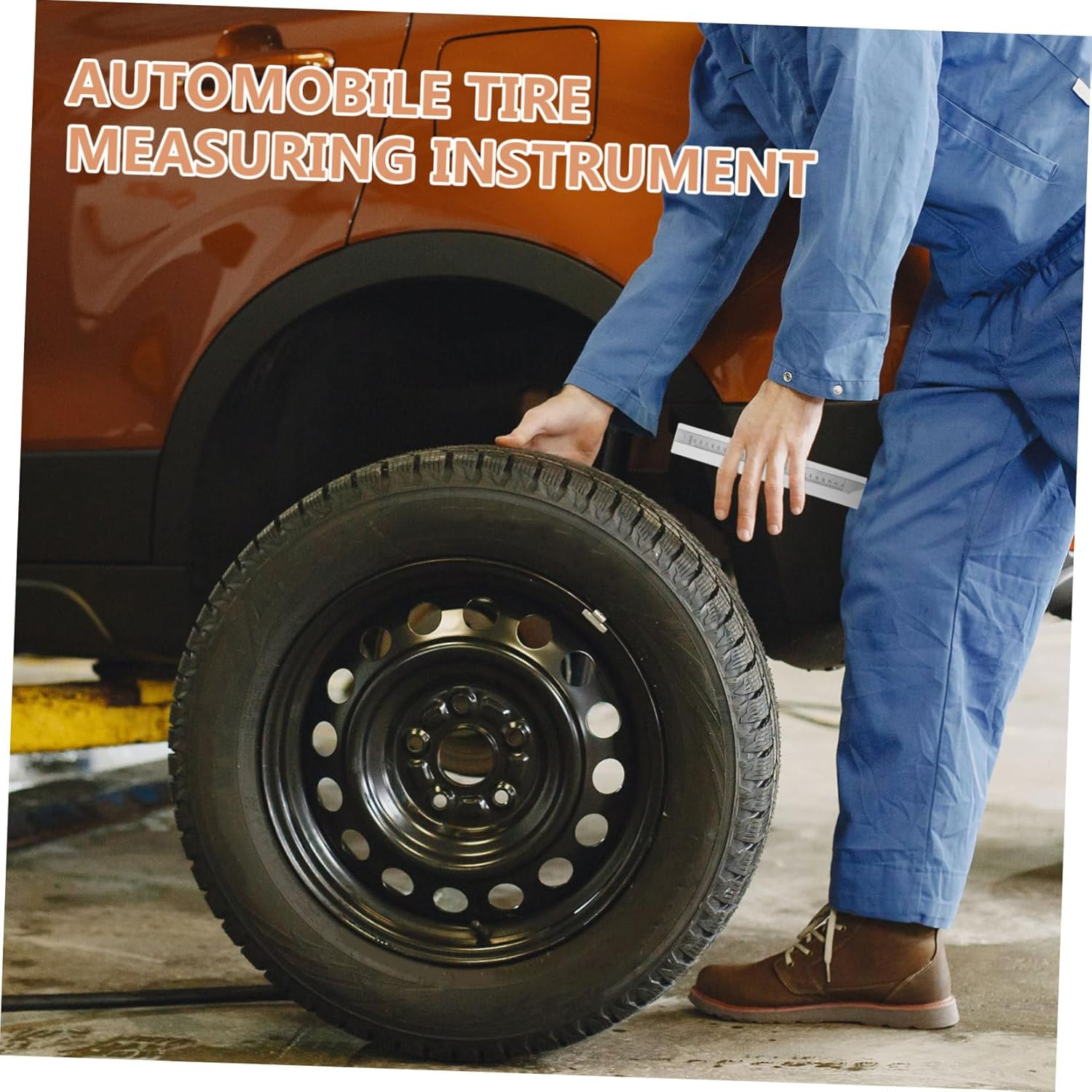 BESTYASH Accurate Tire Tread Depth Gauge Lens Multi-Functional Automotive Tool for Easy Measurement of Tire Depth Compatible Vehicle Types image number 2