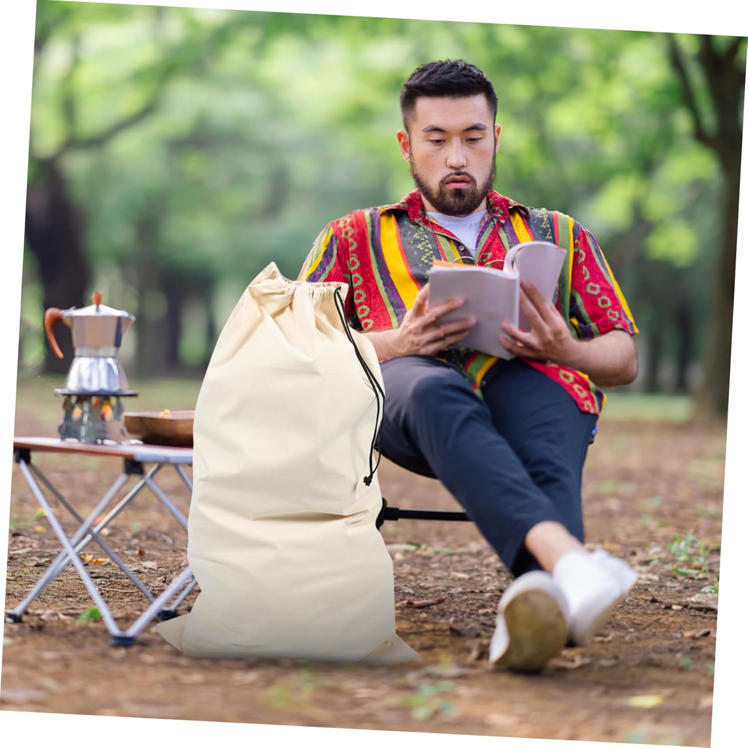 COOLHIYA Outdoor Game Bag Hunting Bag Large Capacity Drawstring Closure Camping Packing Pouch Clothes Organizer for Travel and Outdoor Activities image number 2