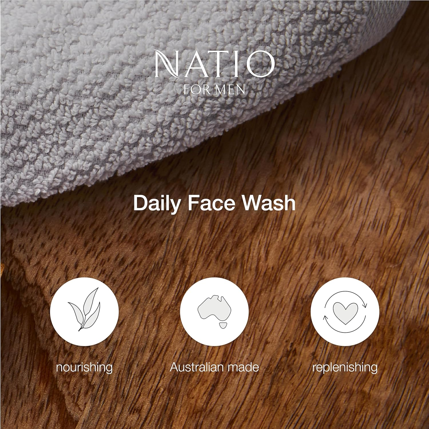Natio Daily Face Wash for Men, 150G (Pack of 2) image number 1
