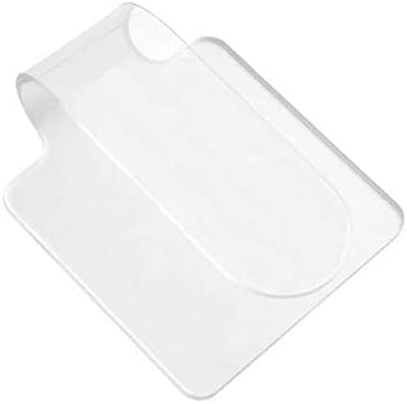 Aaphnue 2Pcs Makeup Hand-Held Palette Professional Clear Acrylic Mixing Tray Palette for Foundation Eyeshadow Powders Cosmetics Nail Art Manicure image number 5