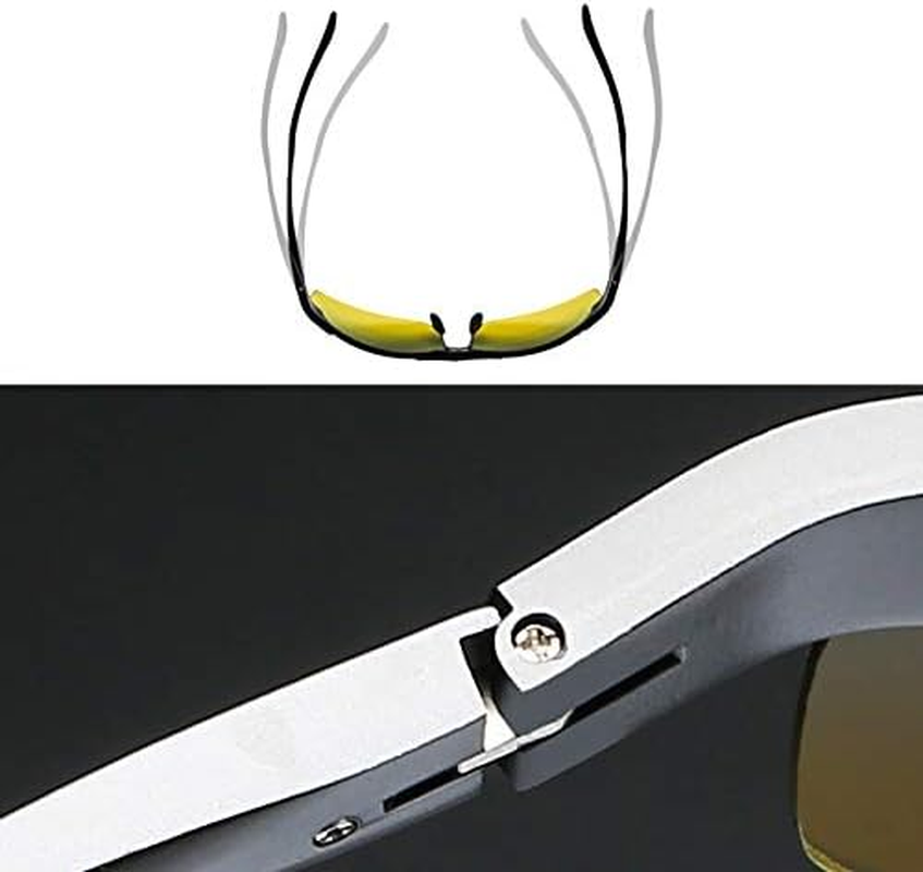 Upaclaire Night Vision Glasses and High Definition Polarized Sports Sunglasses