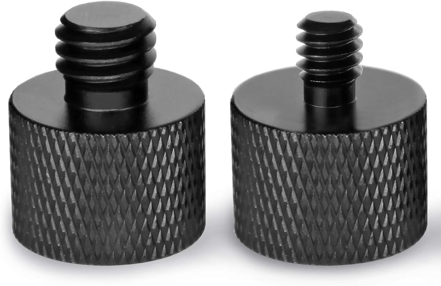 Mic Screw Adapter Thread 5/8 to 1/4 Adapter and 5/8 to 3/8 Adapter Set for Microphone Stand to Tripod and Camera Adapter