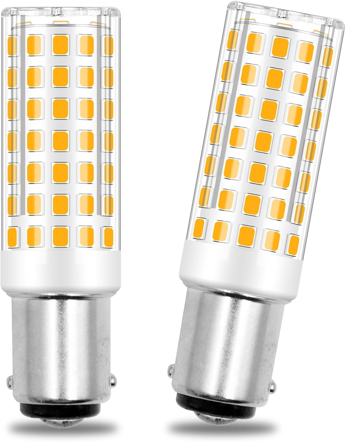 BROLSKUN B15D LED 4W Warm White 3000K Replacement for 40W 50W B15D Halogen Bulb B15 Double Contact Bayonet Socket AC 220V-240V 480LM for Sewing Machine Lamp Ceiling Lamps, Set of 2 image number 2