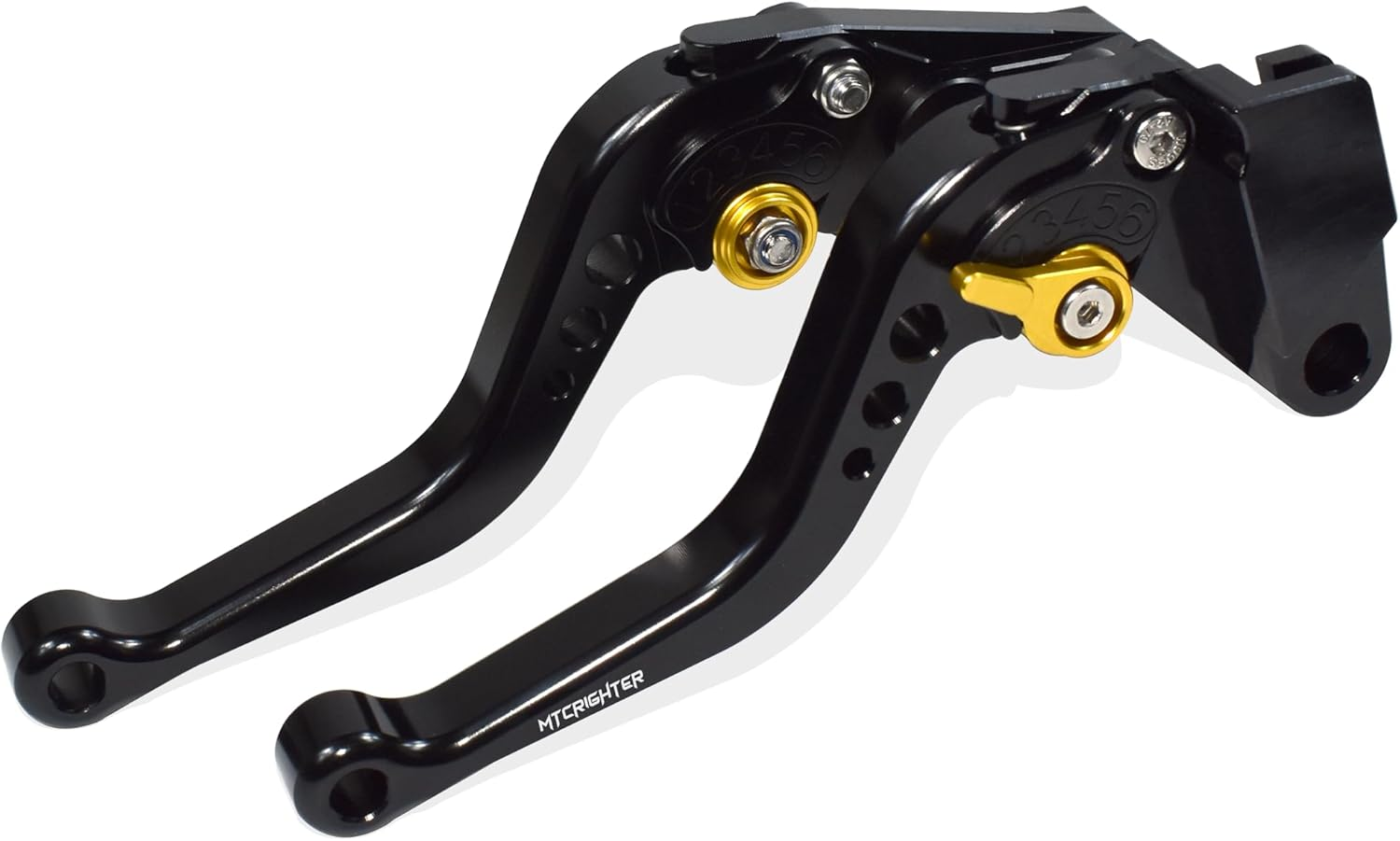 MTCRIGHTER Short Brake Lever Clutch Lever Compatible with Honda Scrambler SCL500 CL250 CL300 CL500 CL Street 2023-2024, CNC Aluminum Alloy Made (Black)