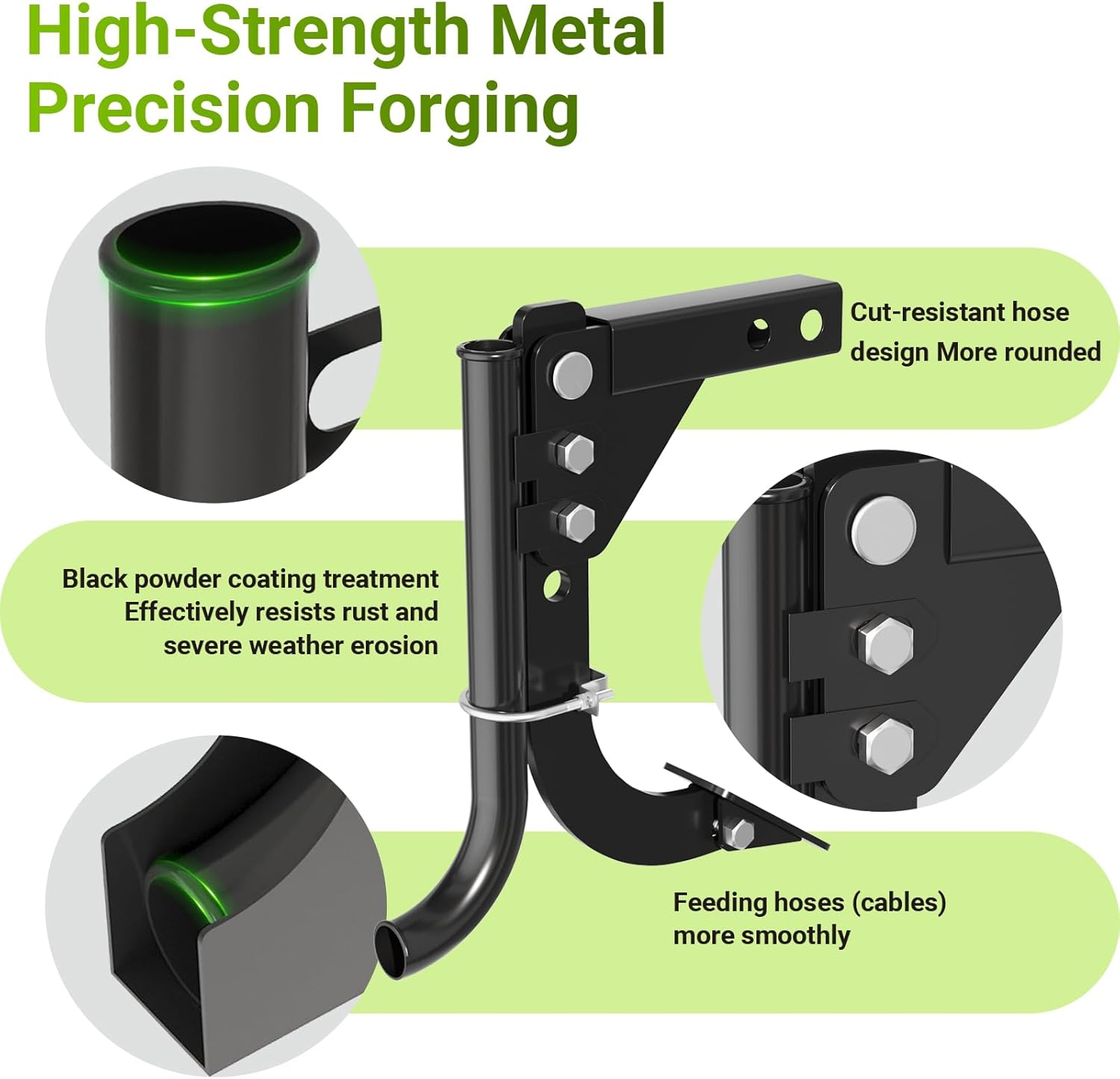 Pipe Layer Attachment and Hitch Mounted Trencher Two-In-One Set, Updated 1.37" Lexible Pipe Layer Fits Any 3-Point Ripper Hitch Lawn Subsoiler for ATV UTV Tractor image number 2