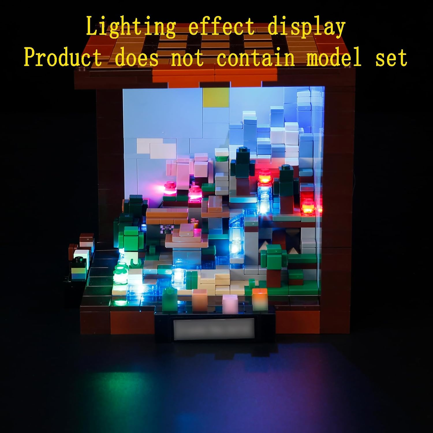 GEAMENT LED Light Kit Compatible with  Minecraft the Crafting Table Building Blocks Model - Lighting Set for Ideas 21265 (Model Set Not Included) image number 5