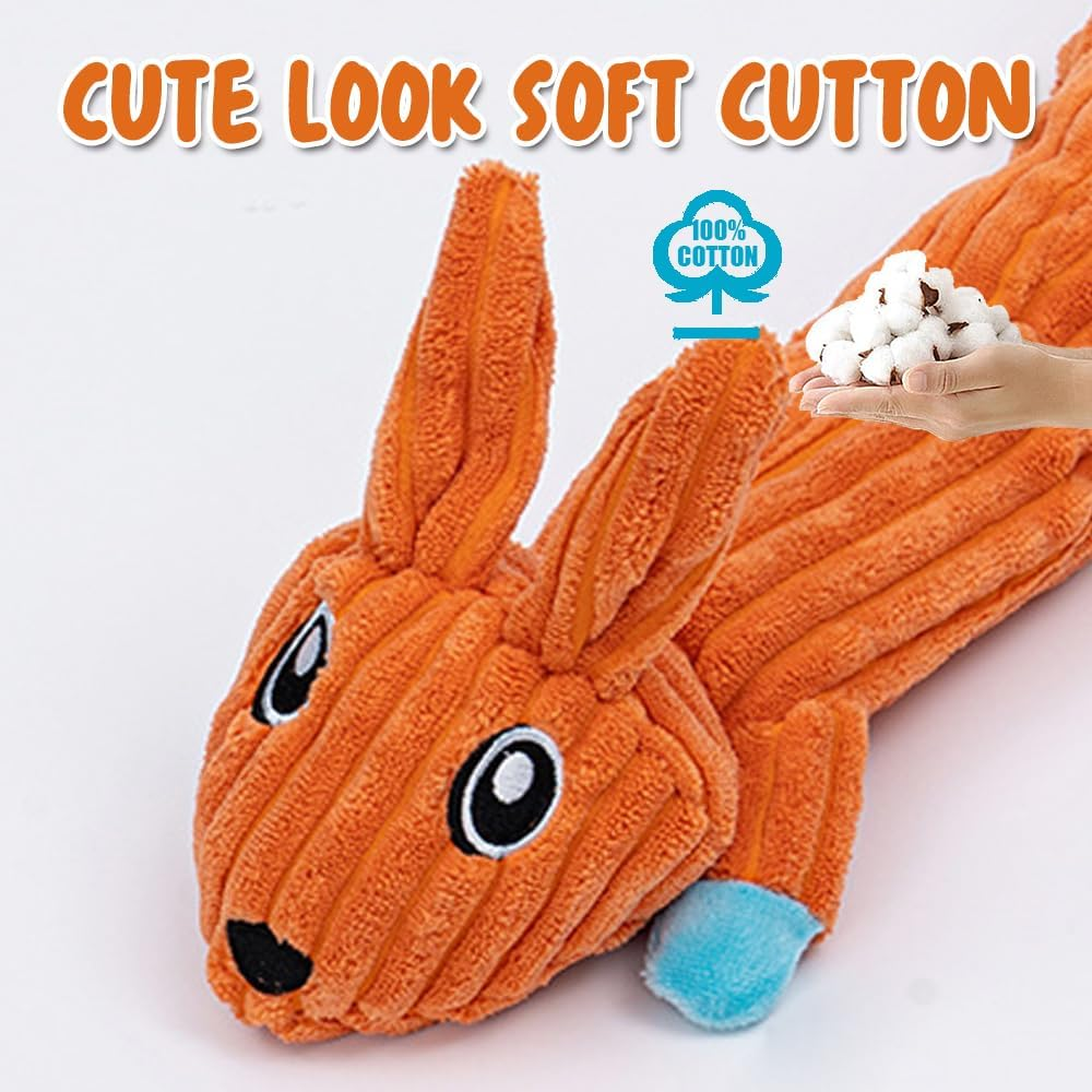 Speedy Panther Plush Dog Toy, Pet Toys for Large Dogs, Rabbit Puppy Toys from 8 Weeks, Squeakey Dog Toys for Small Medium Large Dogs image number 2