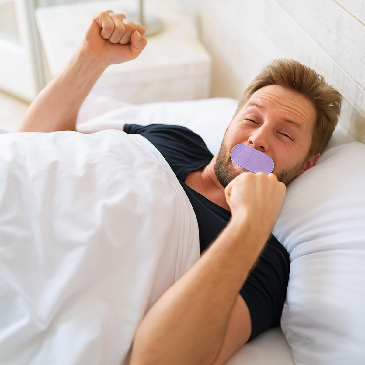 Lavender Scented Mouth Tape for Sleeping 30 anti Snoring Sleep Tape | Hypoallergenic Sleep Strips - 30 Pack image number 1