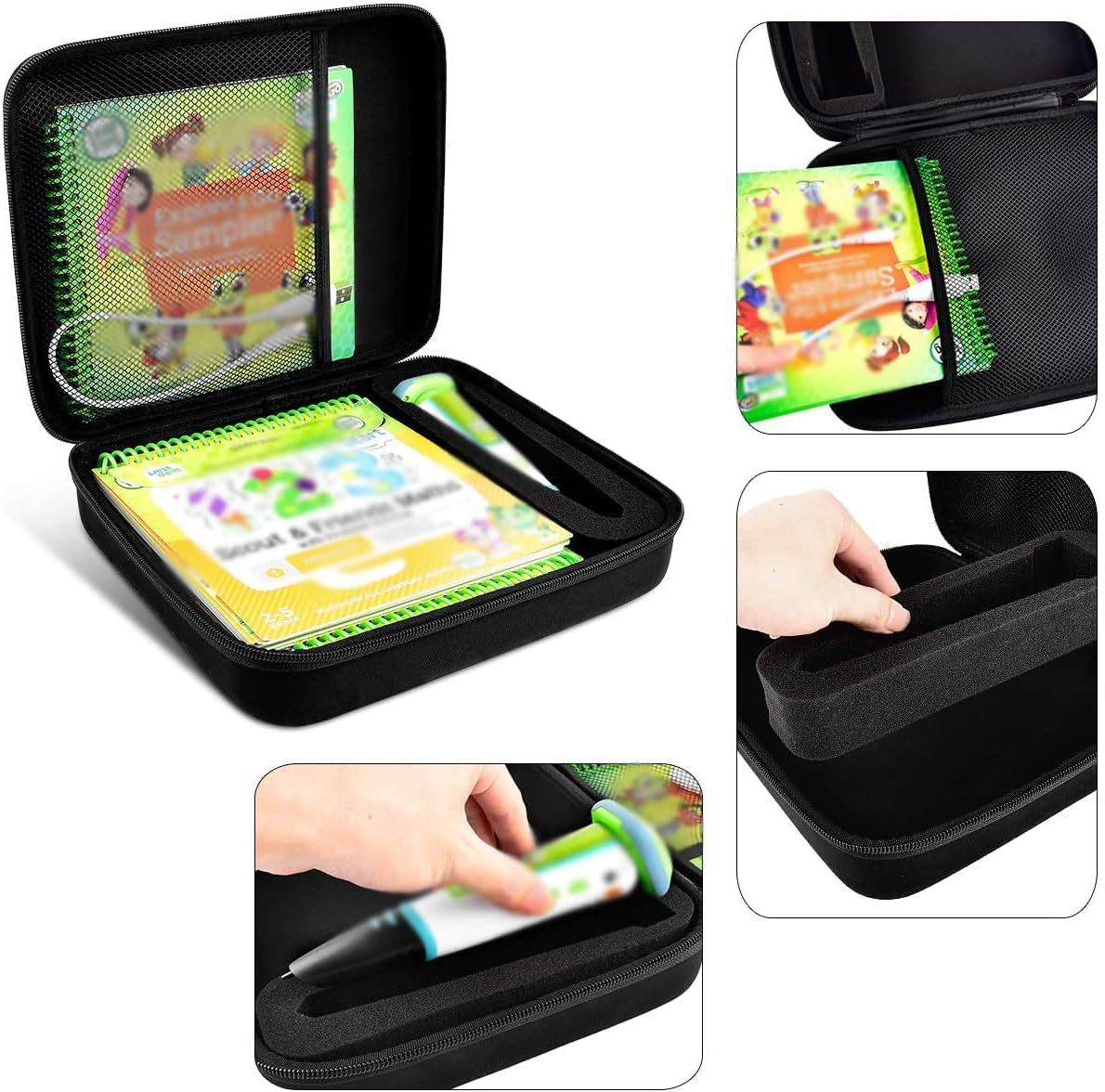 GWCASE Case Compatible with Leapfrog for Leapstart Go System and for Leapfrog for Leapstart 3D/ for Pre-Kindergarten Activity Book of Level 1 2 3. Storage Carrying Holder Fits for USB Cable（Box Only）