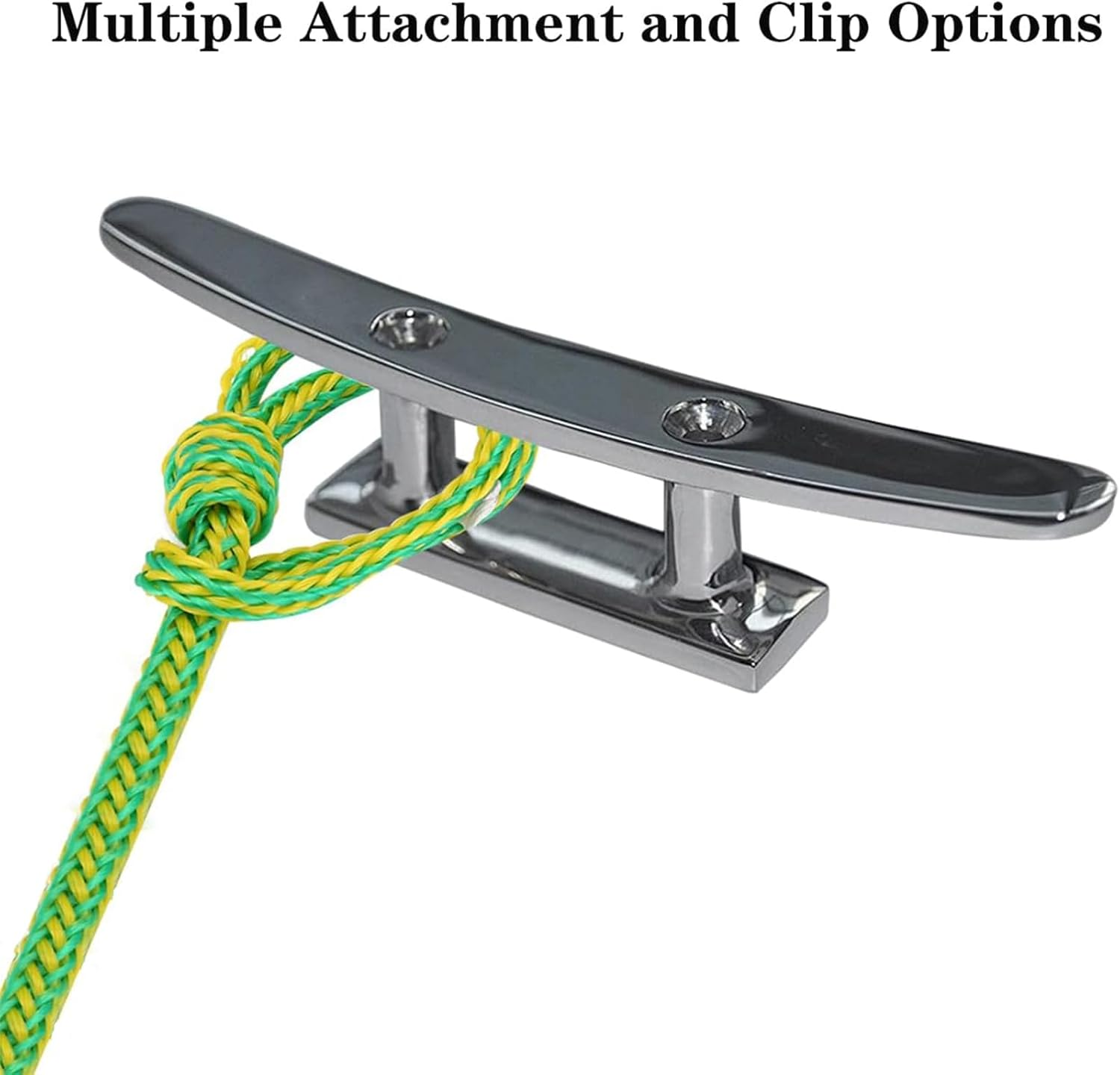 MOPHOEXII Bungee Dock Line with 316 Stainless Steel Clip for Boats Kayak Jet Ski Surfboard Pontoon (Green-2Pcs) image number 3