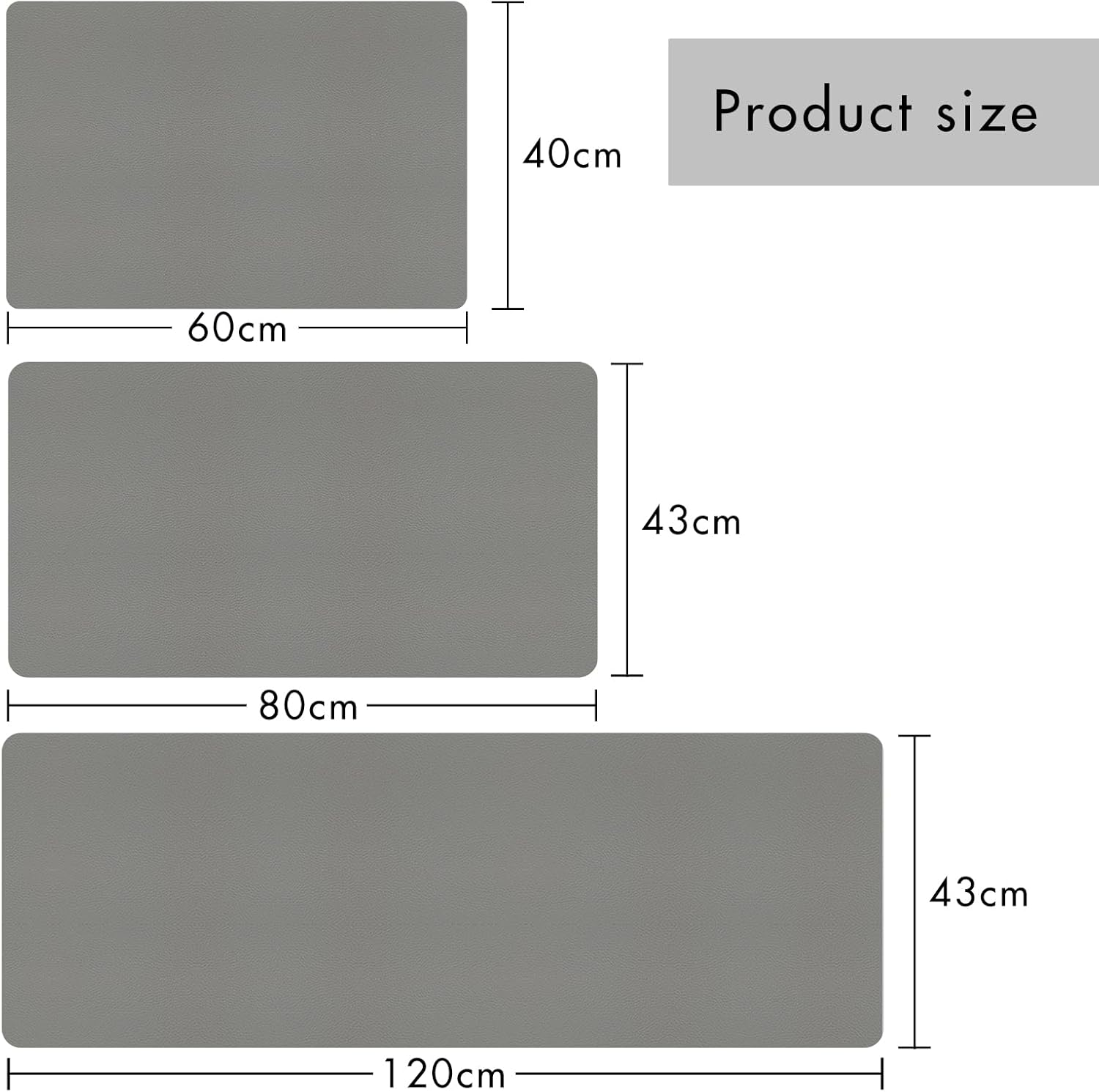 Bath Mat, Bathroom Rugs Super Absorbent Shower Mats Quick Dry Non Slip, Shower Rug for Bathtub Thin Rubber Mats for Bathroom Floor, Bathtub, Shower(Light Grey, 40 X 60 Cm) image number 7