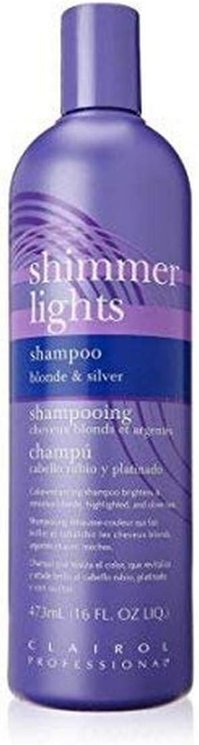 Clairol Professional Shimmer Lights Shampoo Blonde & Silver,16 Fl.Oz