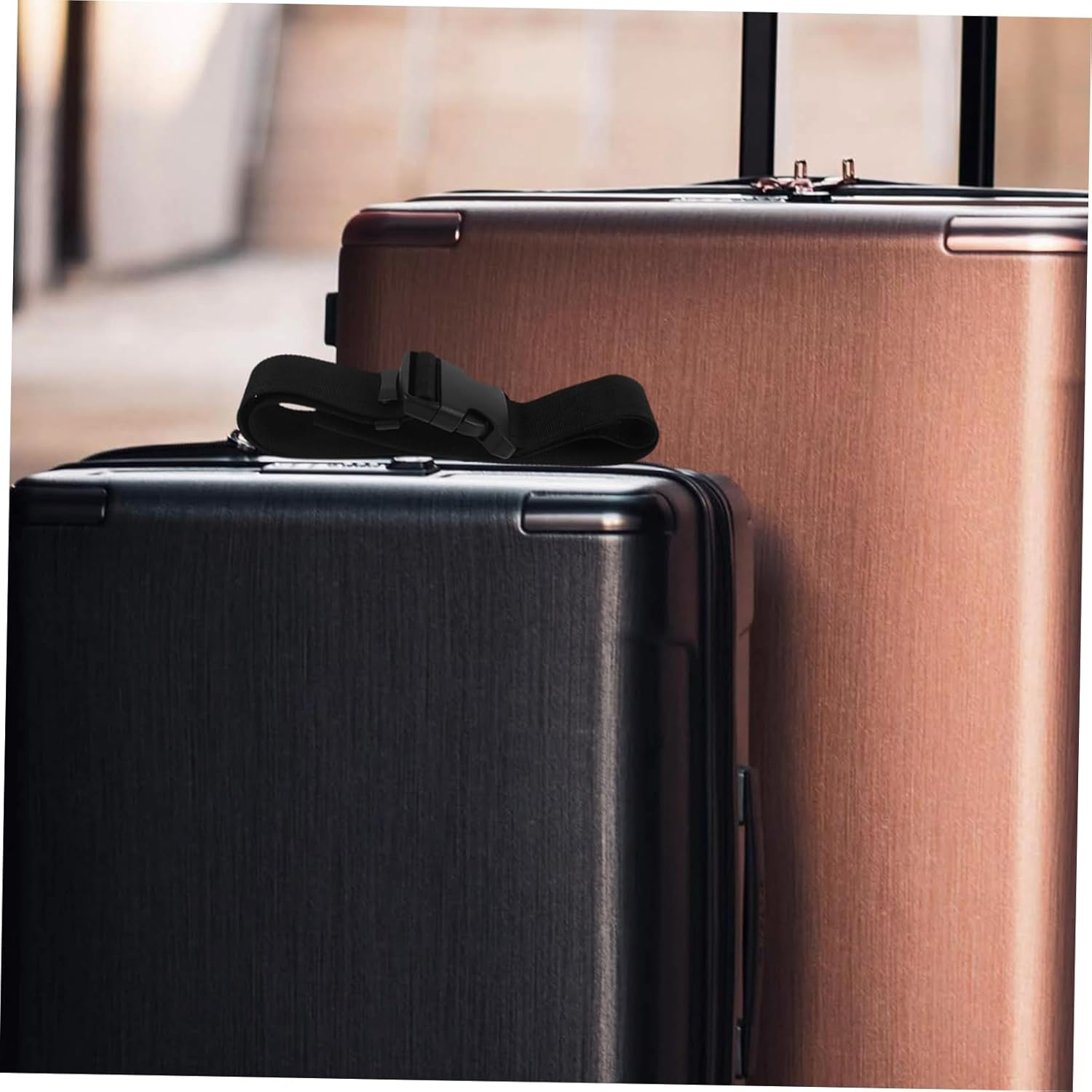 LIFKOME Adjustable Luggage Straps for Connecting Suitcases Polyester Travel Belt Securing Bundling Luggage Connector Straps for Travel Overseas Domestic Trips image number 3