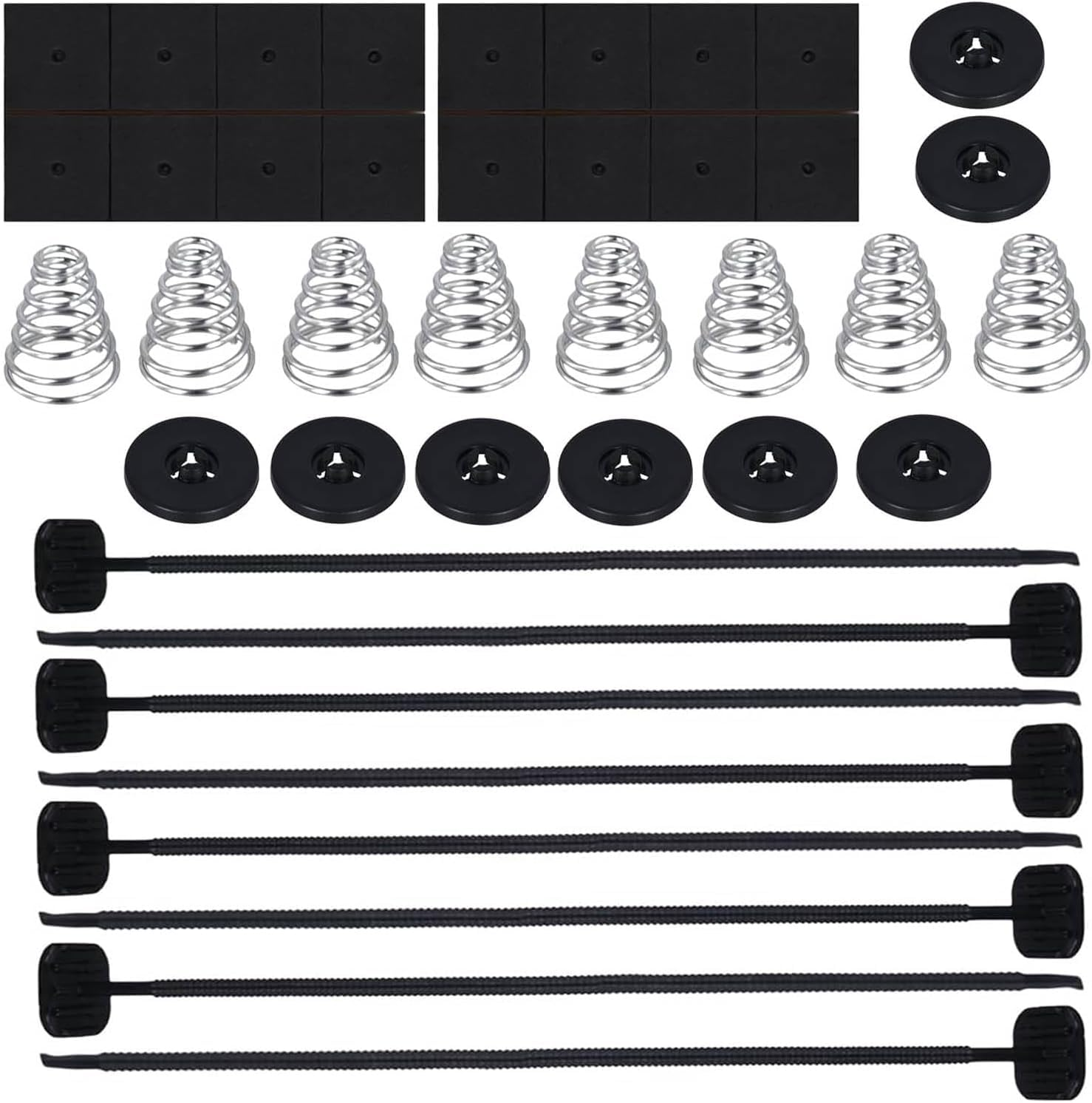 Electric Radiator Fan Mounting Kit, 2 Sets 40 Pcs Car Electrical Radiator Cooling Fan Mount Kit, Electric Cooling Radiator Fan Parts for Auto Modification image number 5