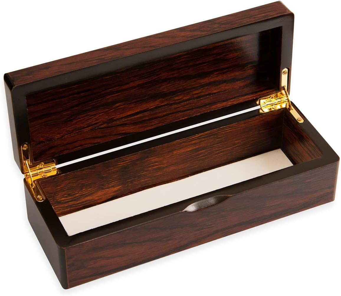 MINGXUN Double 6 Dominoes Gift Set 28 Tiles with Spinner in Wooden Box image number 3