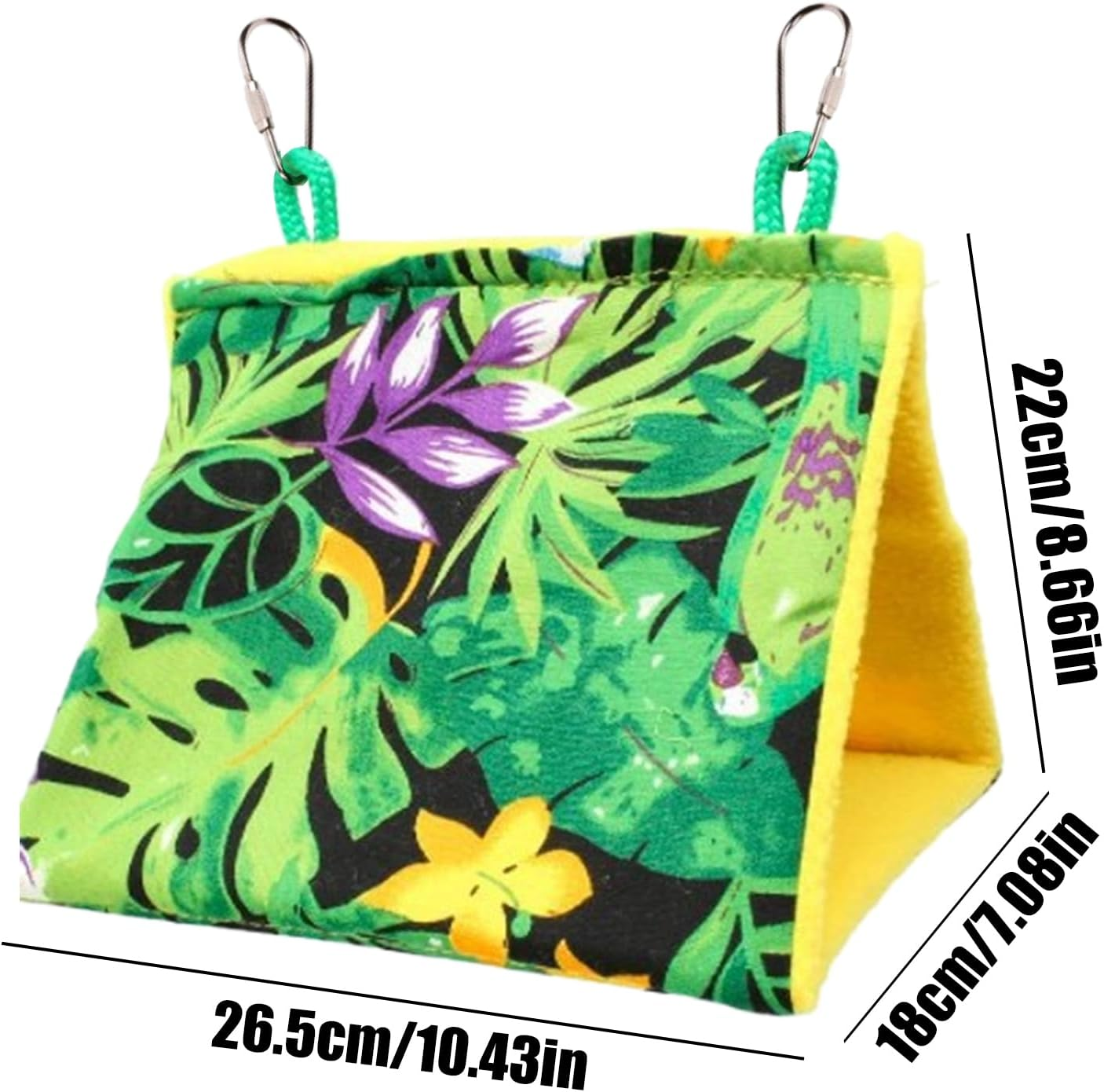 Bird Bed | Bird Hut Hammock Sleeping Bed | Warm Snuggle Tent for Pet Lovebirds Cockatiel Cockatoo African Grey Finch Conure Macaw Parakeet image number 6