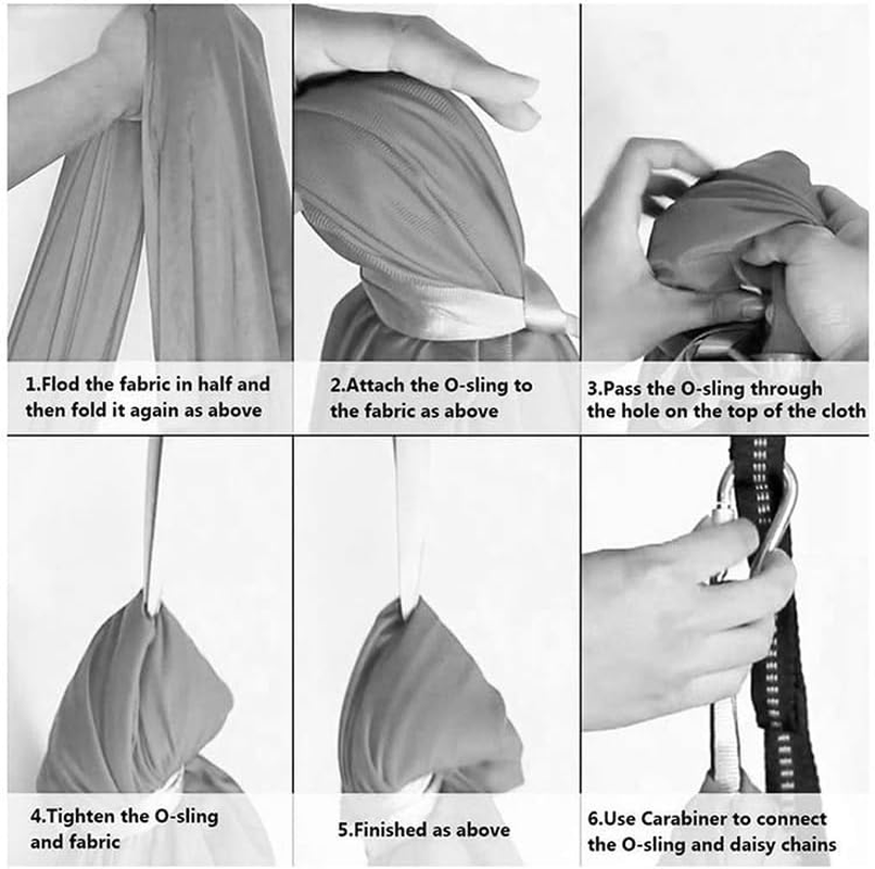 Sensory Swing for Kids with Special Needs Indoor Therapy Swing Breathable Hammock (Hardware Included) for Autism ADHD (Color : Purple, Size : 150X280Cm/59X110In) image number 5