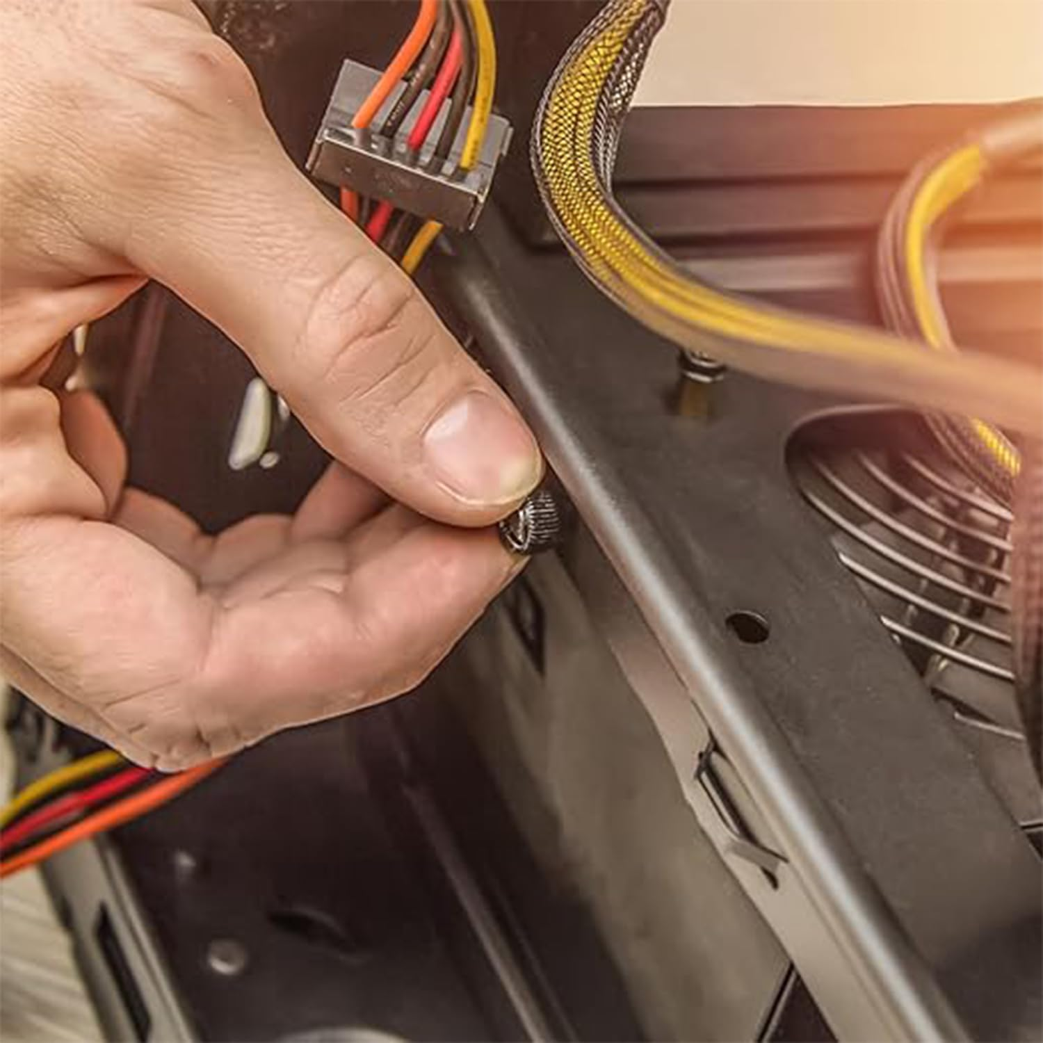 Roczential 10 Pack Thumb Screws Anodized Thumbscrews for Computer Case，Cover Hard Drive (6-32 Thread) image number 5