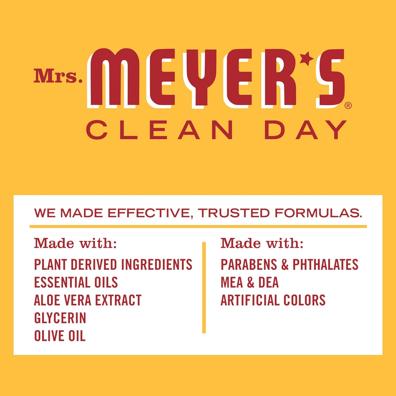 MRS. MEYER'S CLEAN DAY Hand Soap, Clementine, Made with Essential Oils, 12.5 Oz - Pack of 3 image number 2